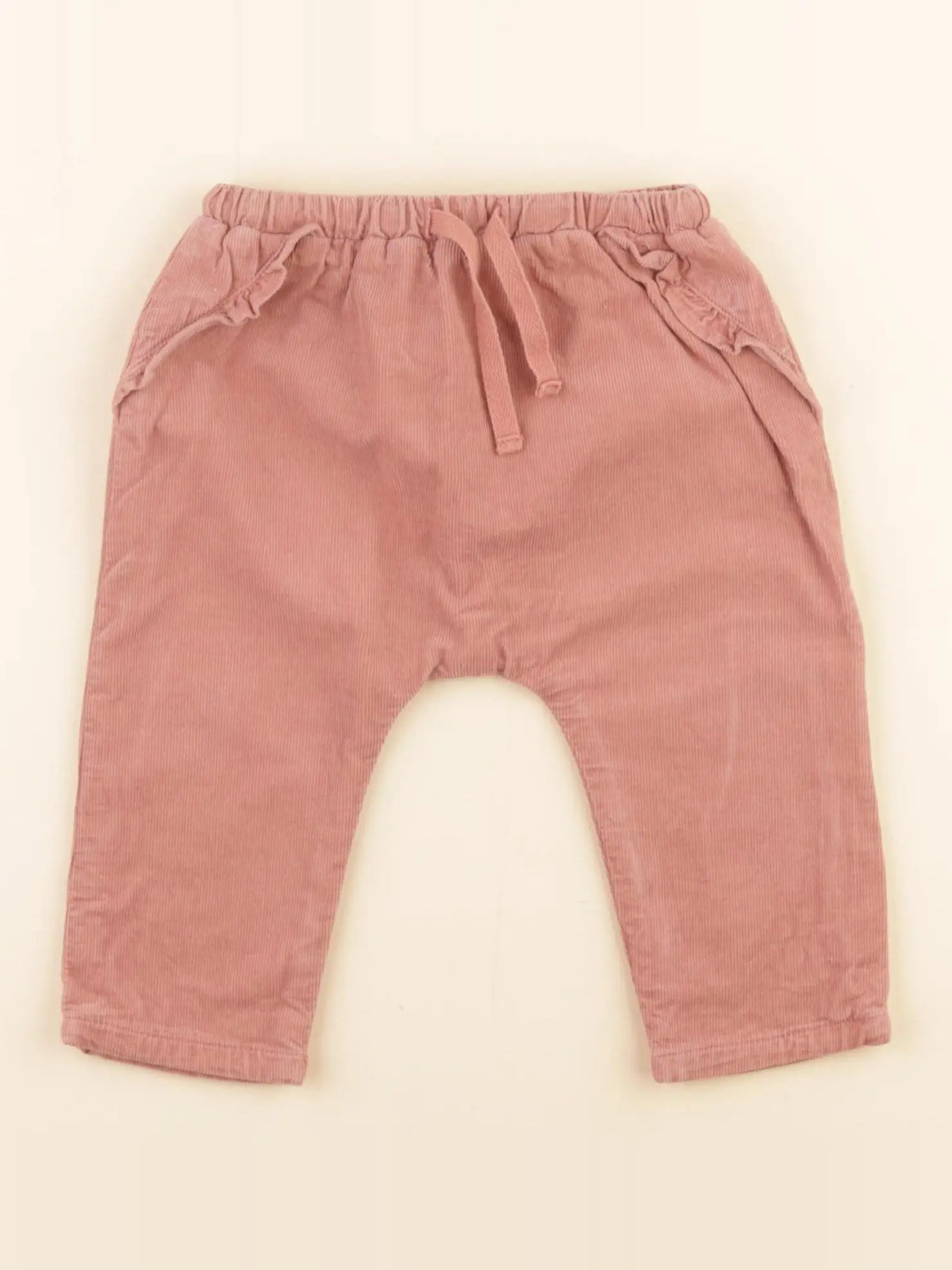 Boutchou - pantalon doublé rose - 6 mois