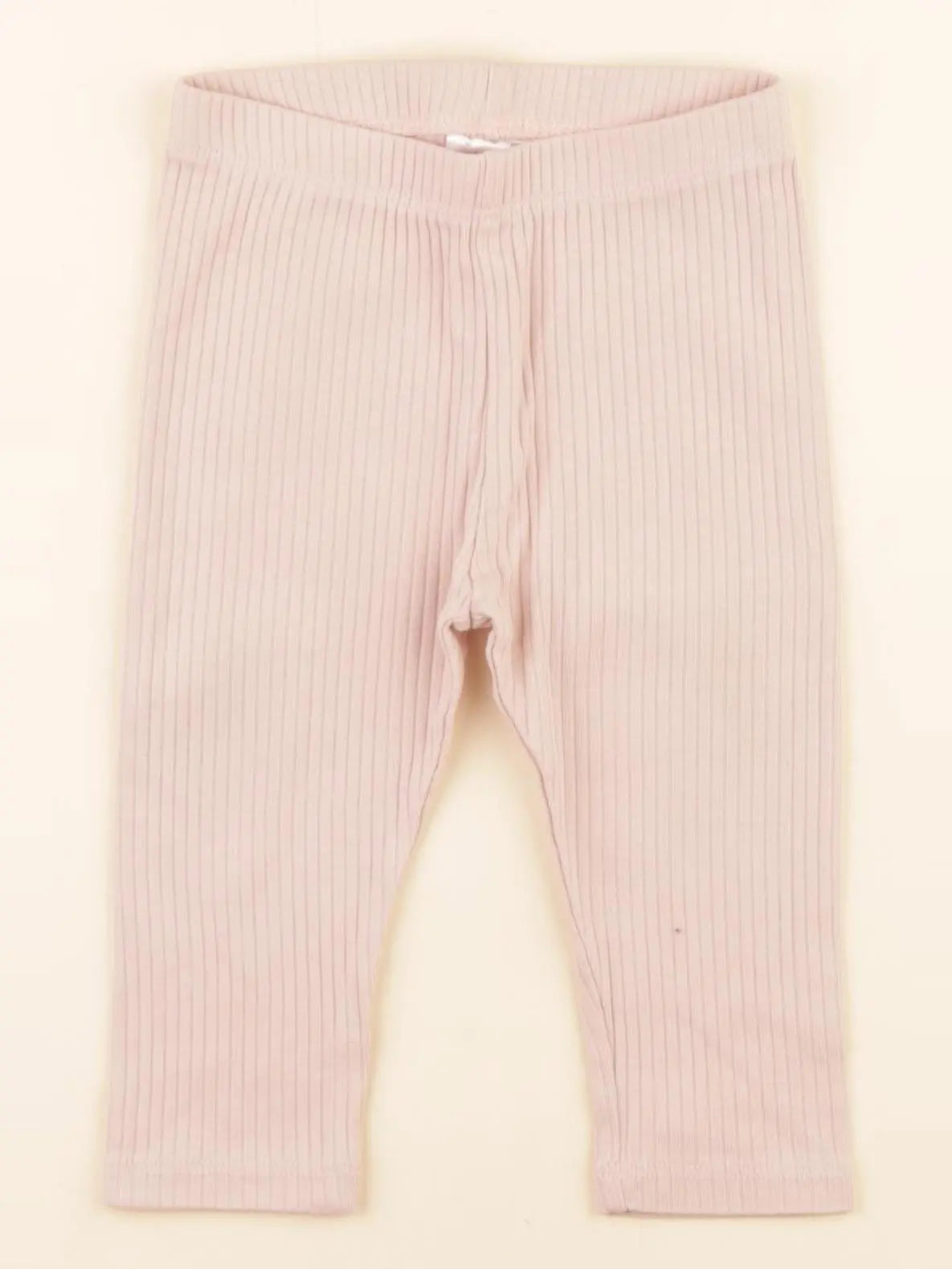 H&M - legging doublé rose - 6/9 mois