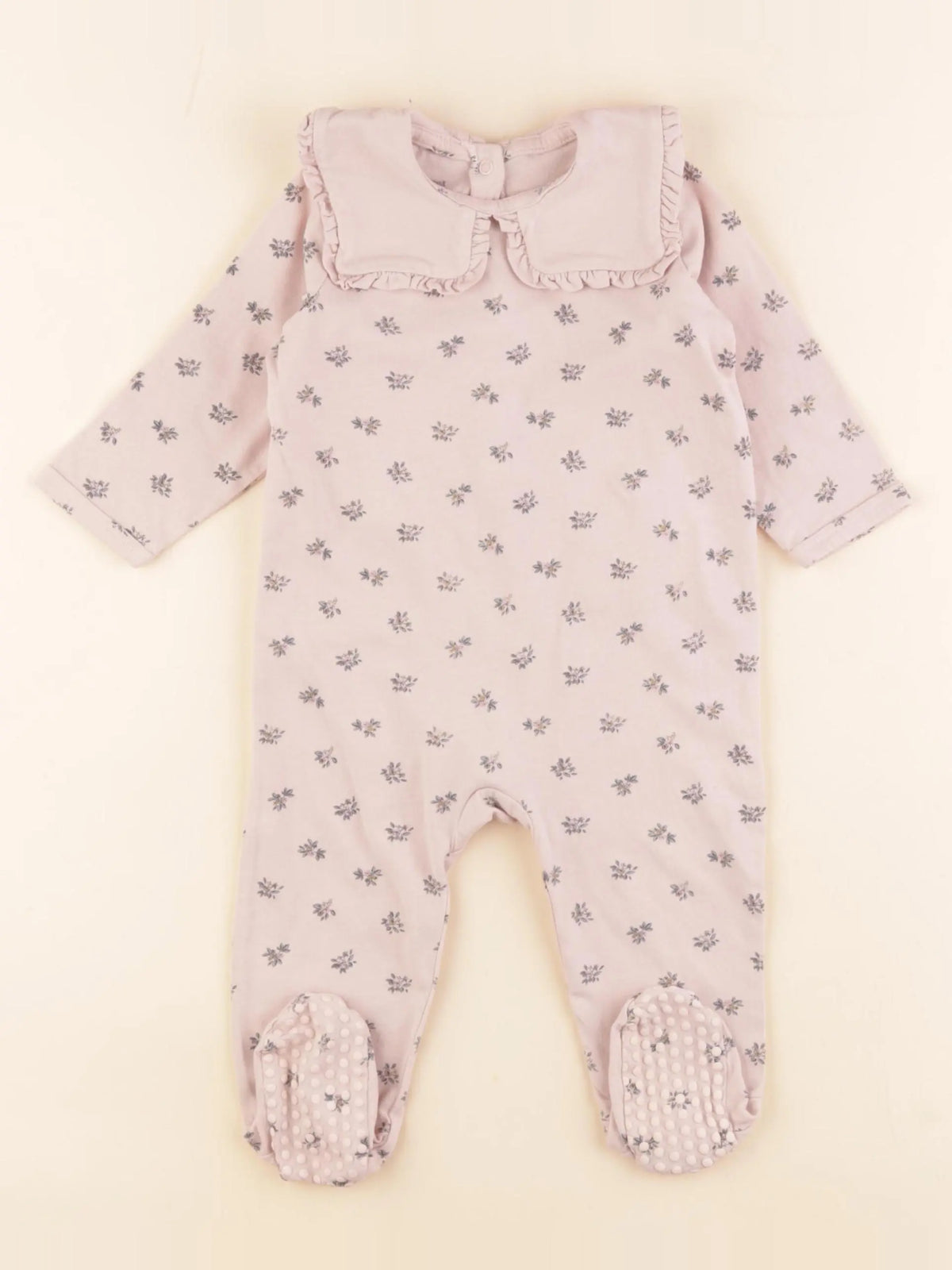 Vertbaudet - pyjama coton rose - 9 mois