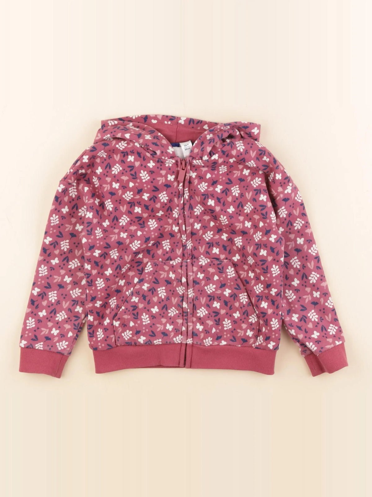Okaidi - sweat rose, bleu - 3 ans