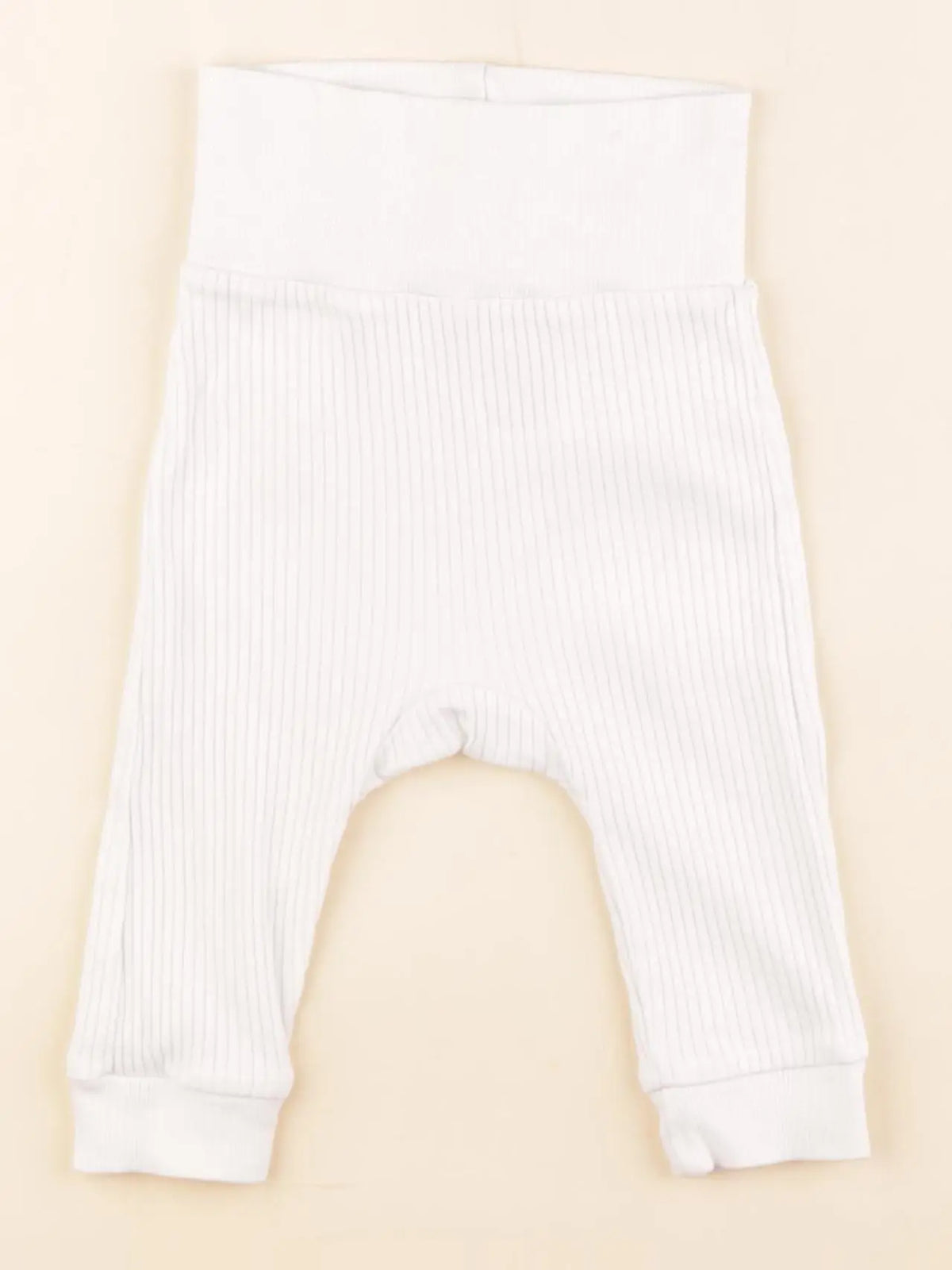 H&M - legging blanc - 4/6 mois