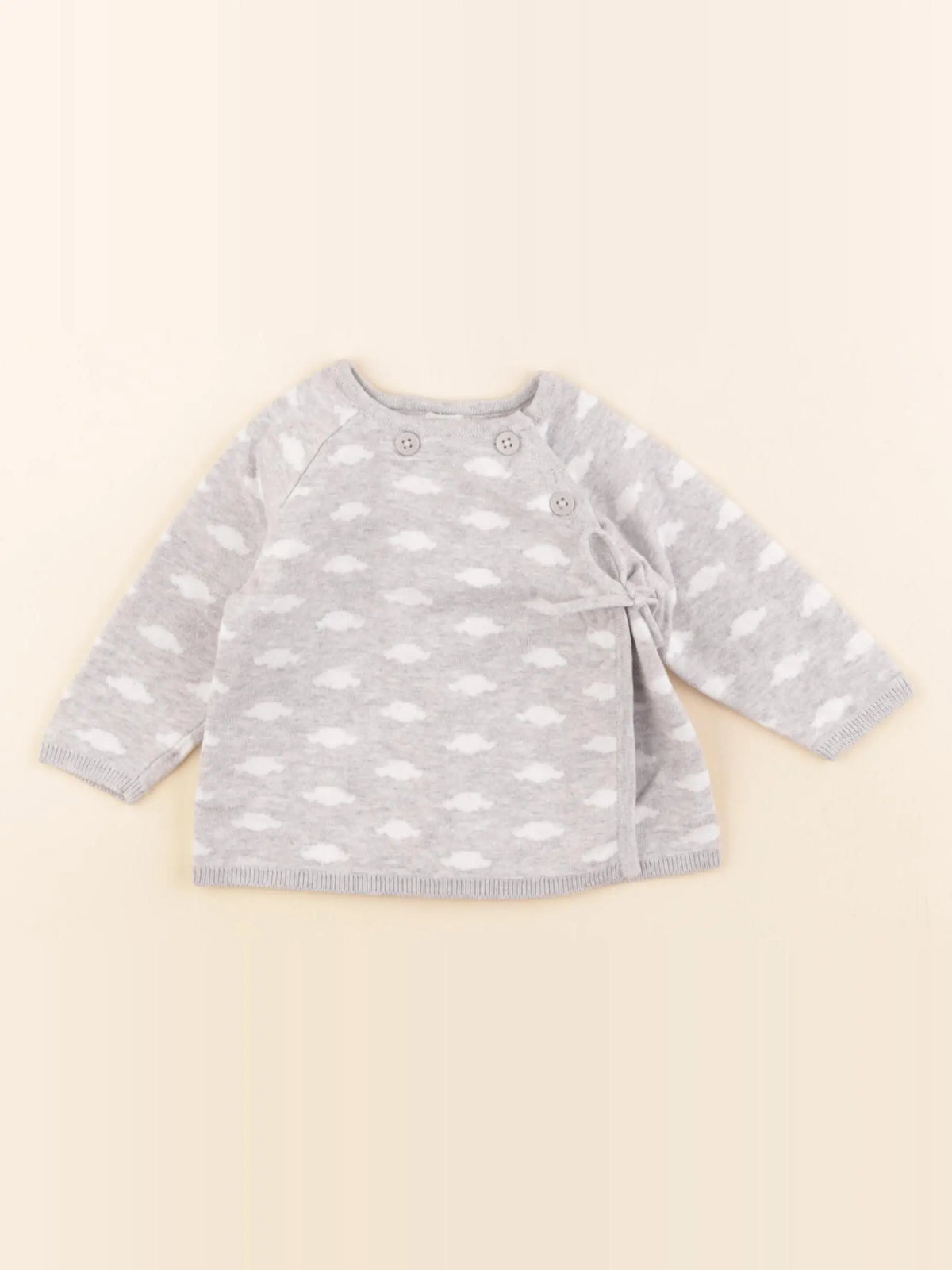 La Redoute - pull gris - 3 mois