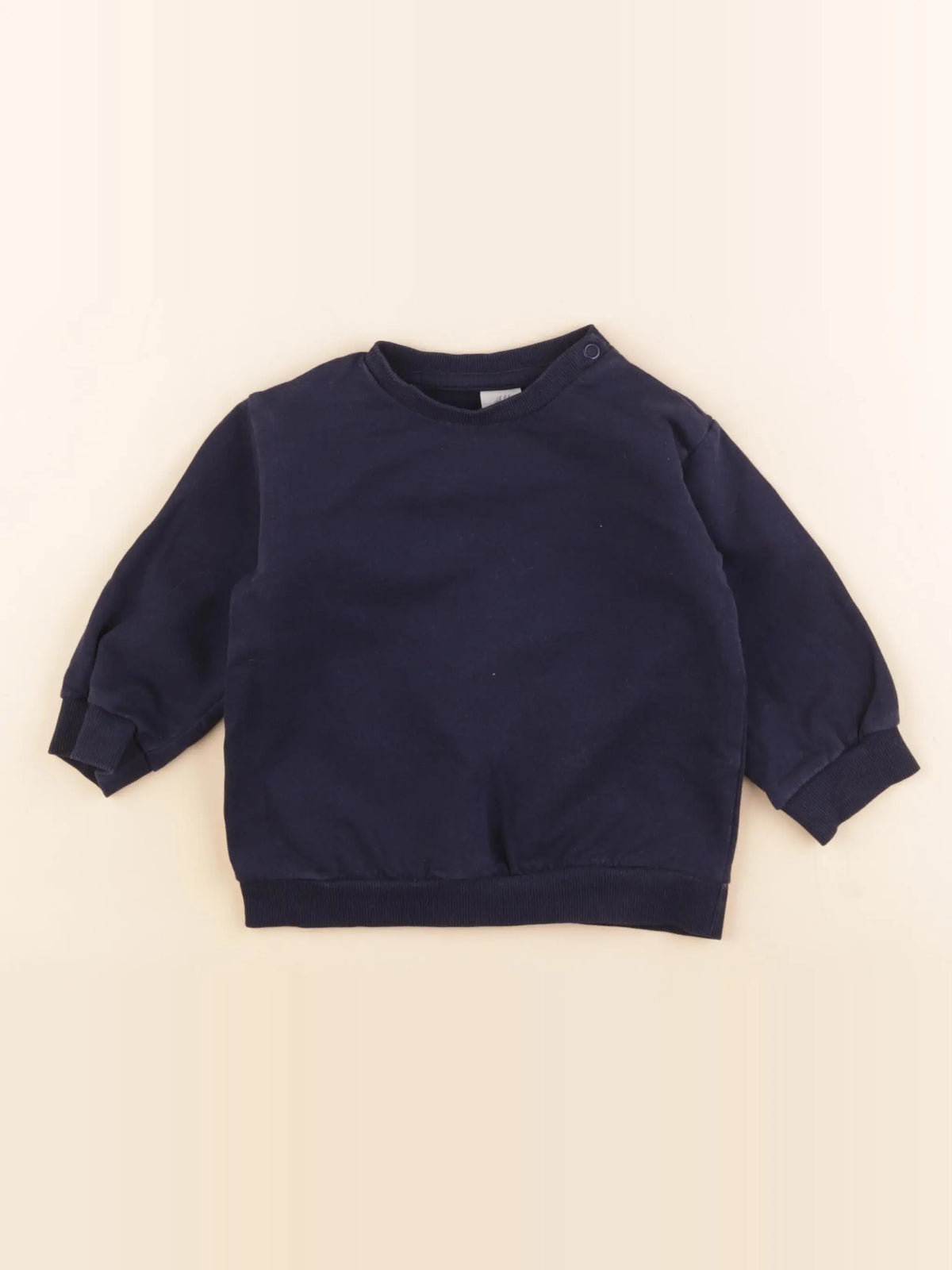 H&M - sweat bleu - 12 mois