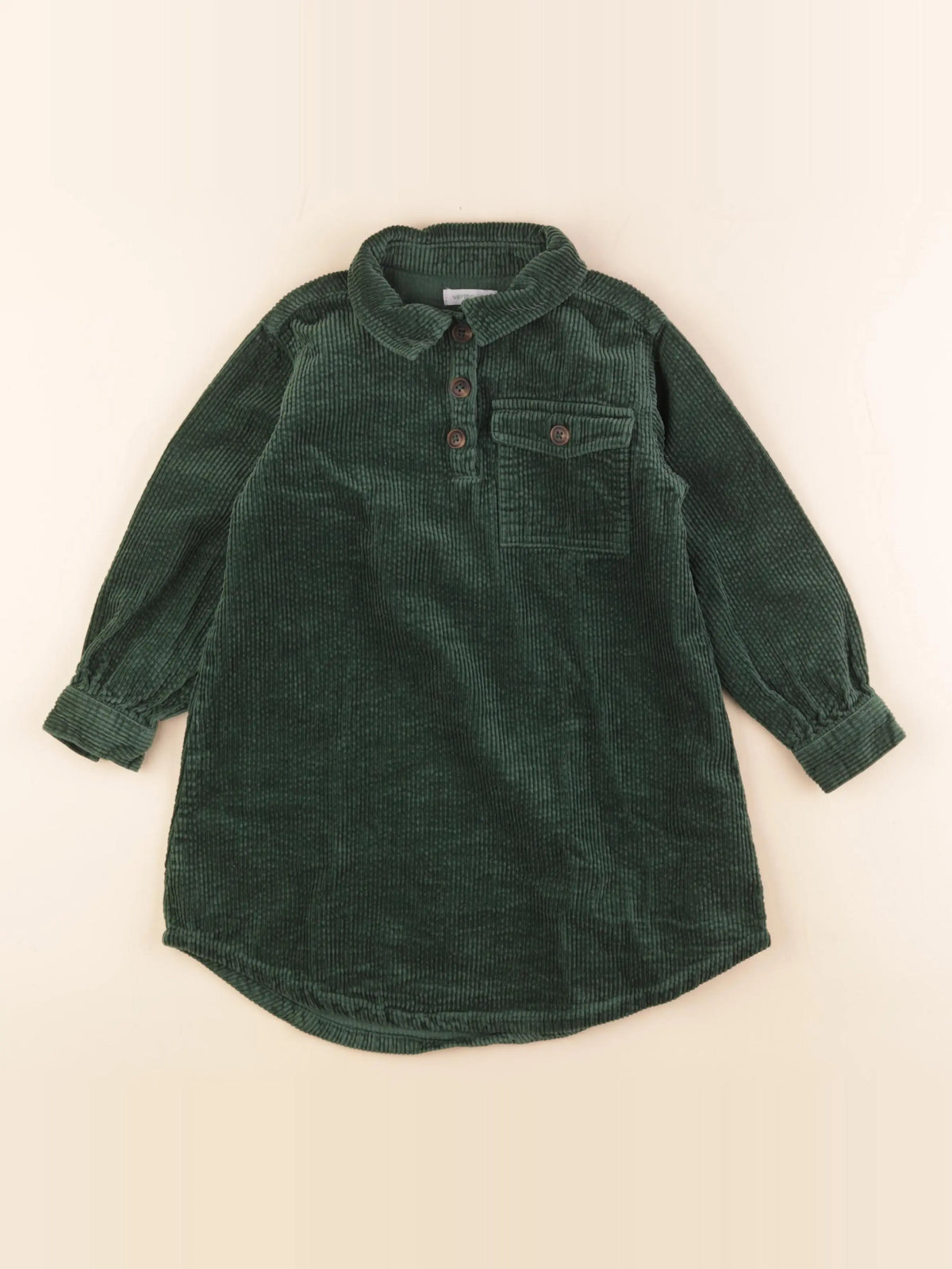 Vertbaudet - robe vert - 6 ans