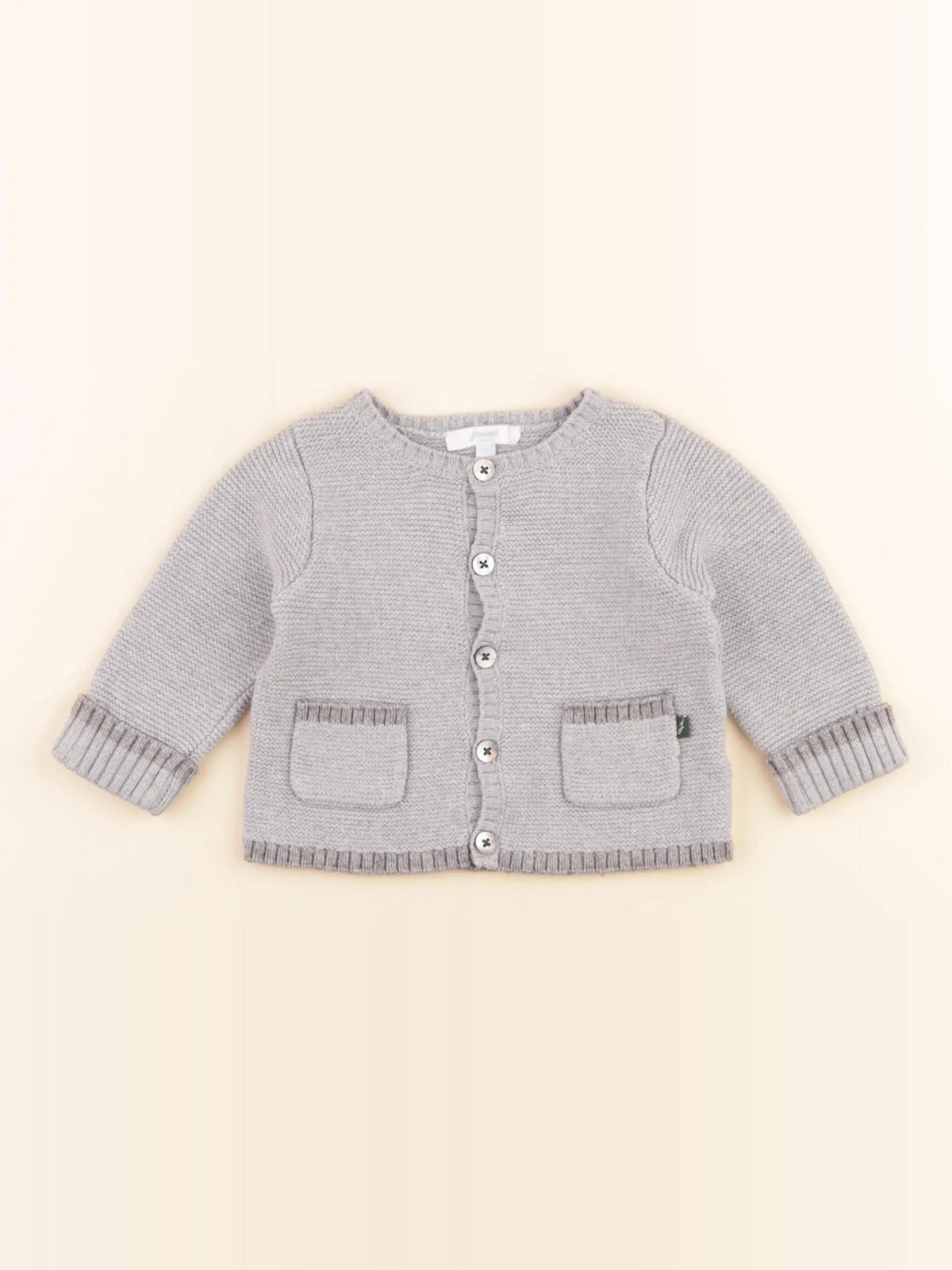 Jacadi - gilet gris - 6 mois