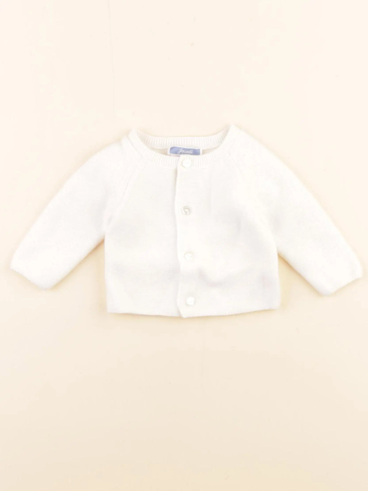 Jacadi - gilet blanc - 1 mois
