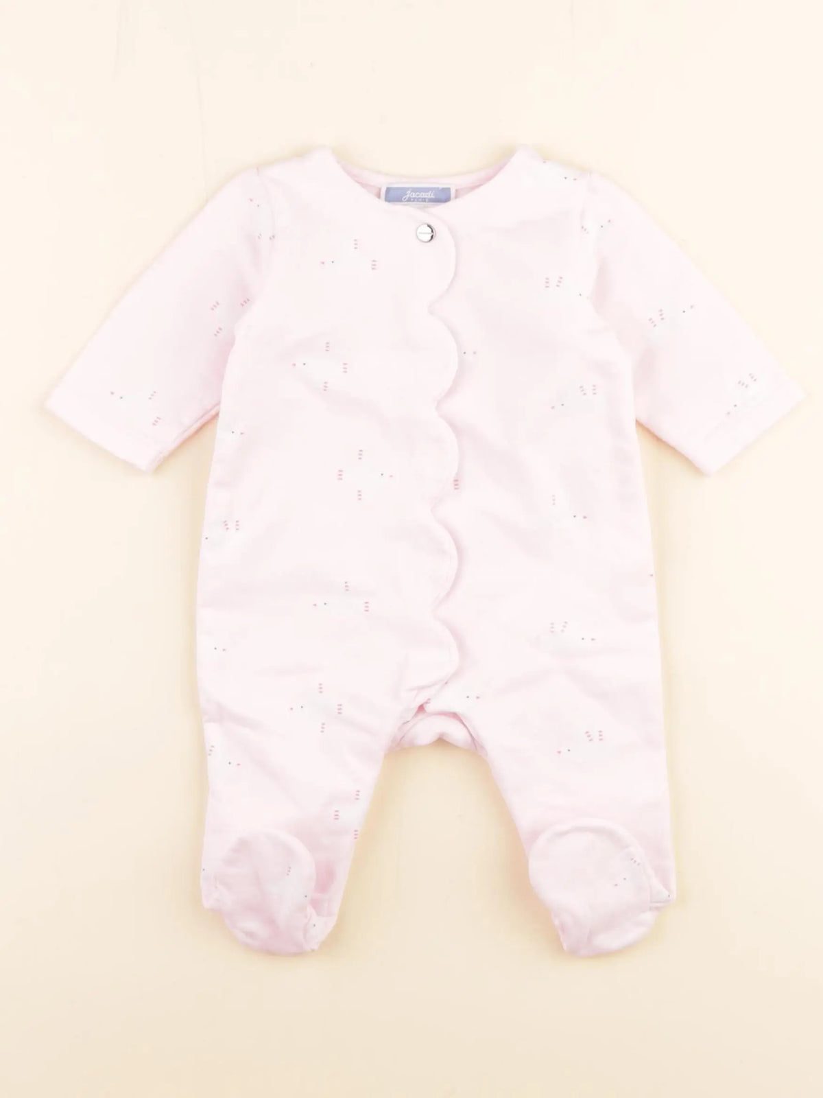 Jacadi - pyjama velours rose - 3 mois