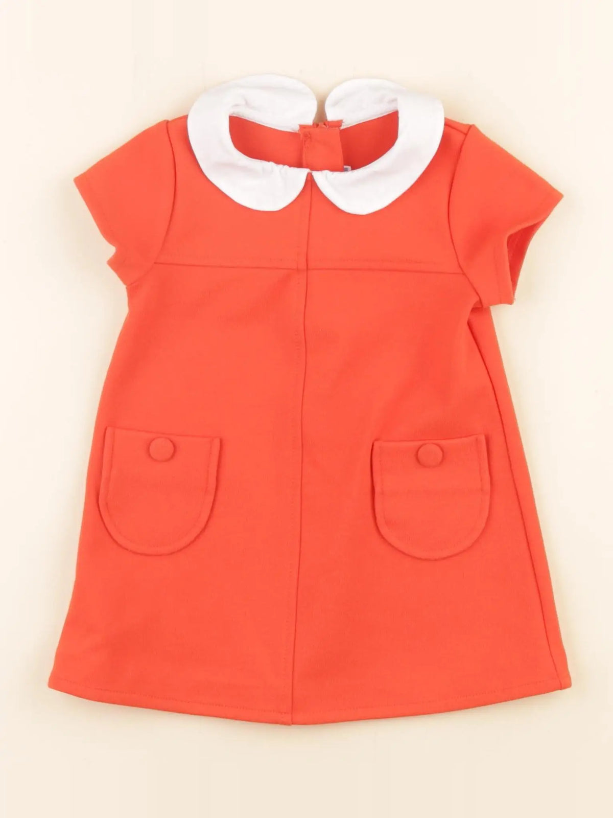 Jacadi - robe orange - 12 mois