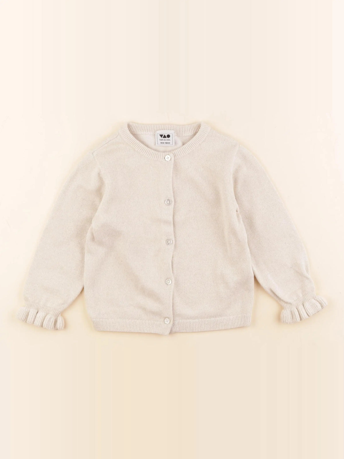 Tape à l'oeil - gilet beige - 36 mois