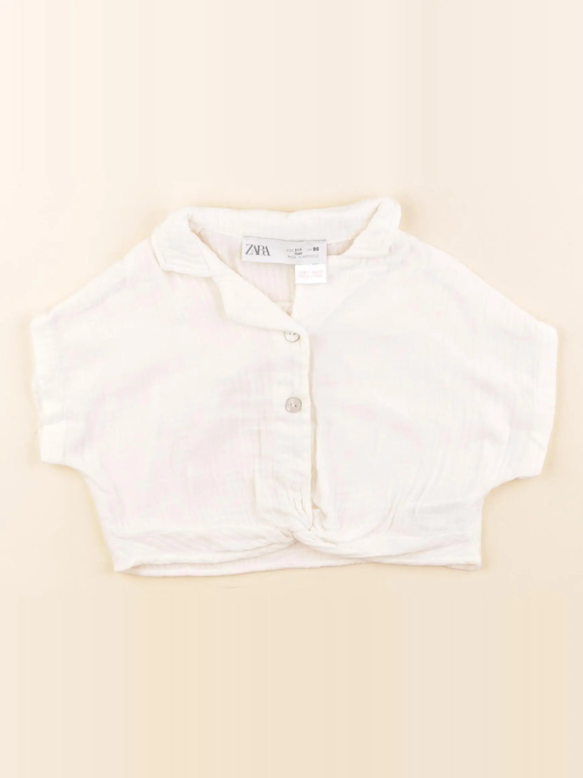 Zara - blouse beige - 18 mois