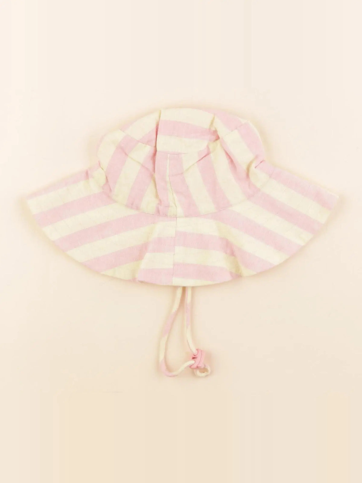 Bonton - chapeau beige, rose - 3/4 ans