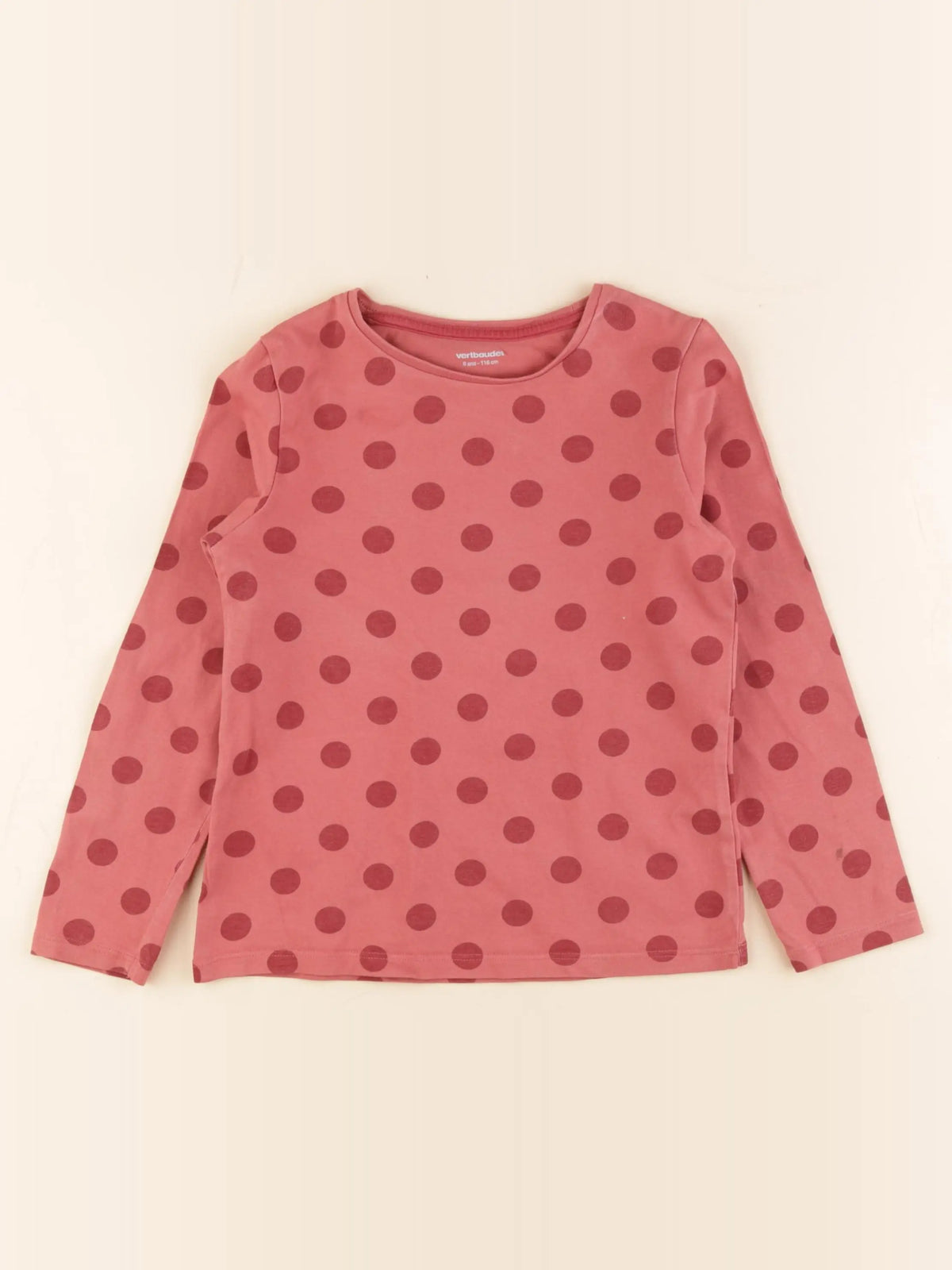 Vertbaudet - tee-shirt rose - 6 ans