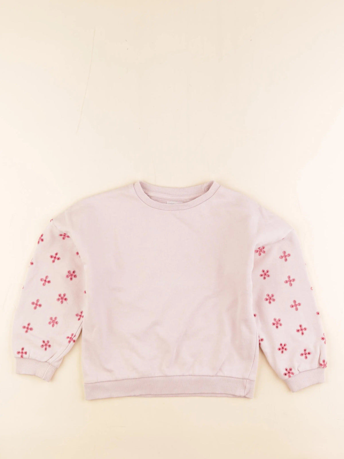 Vertbaudet - sweat rose - 6 ans