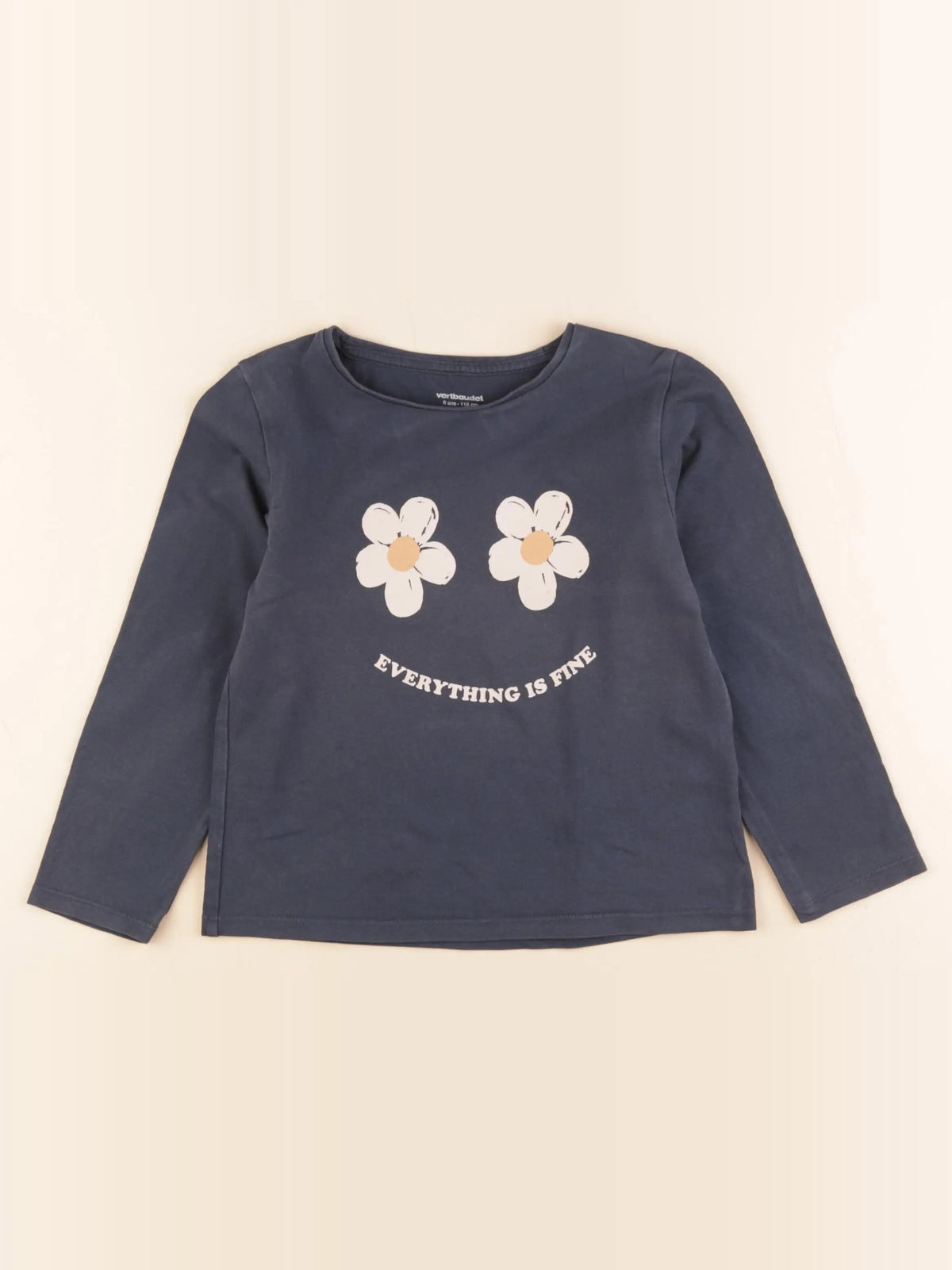 Vertbaudet - tee-shirt bleu - 6 ans