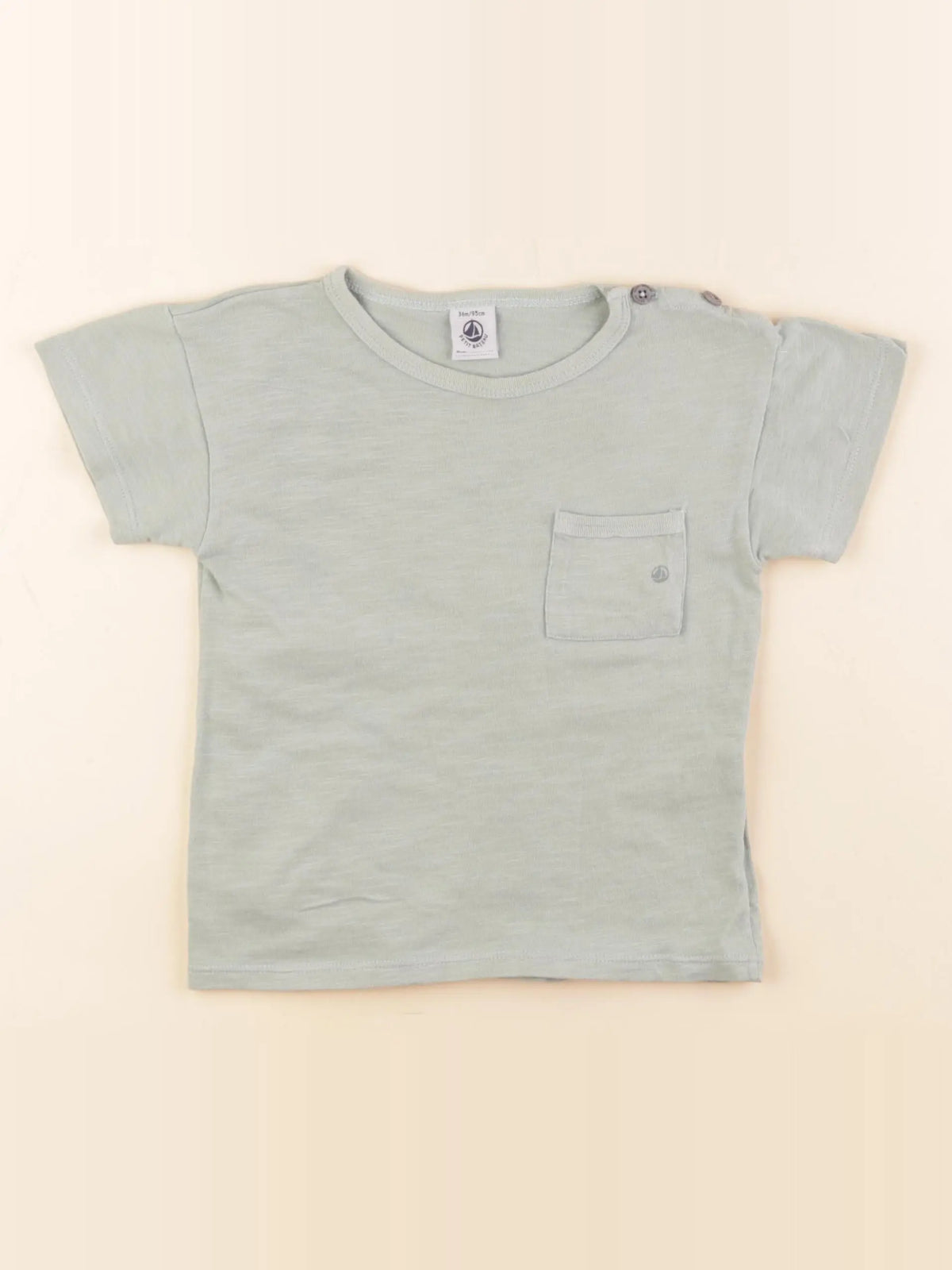Petit Bateau - tee-shirt vert - 36 mois