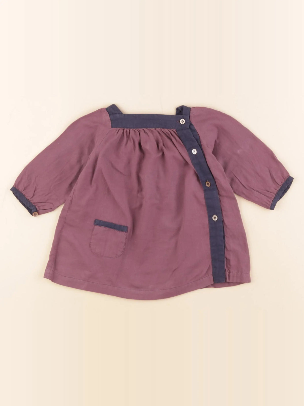 Bonton - robe violet - 6 mois