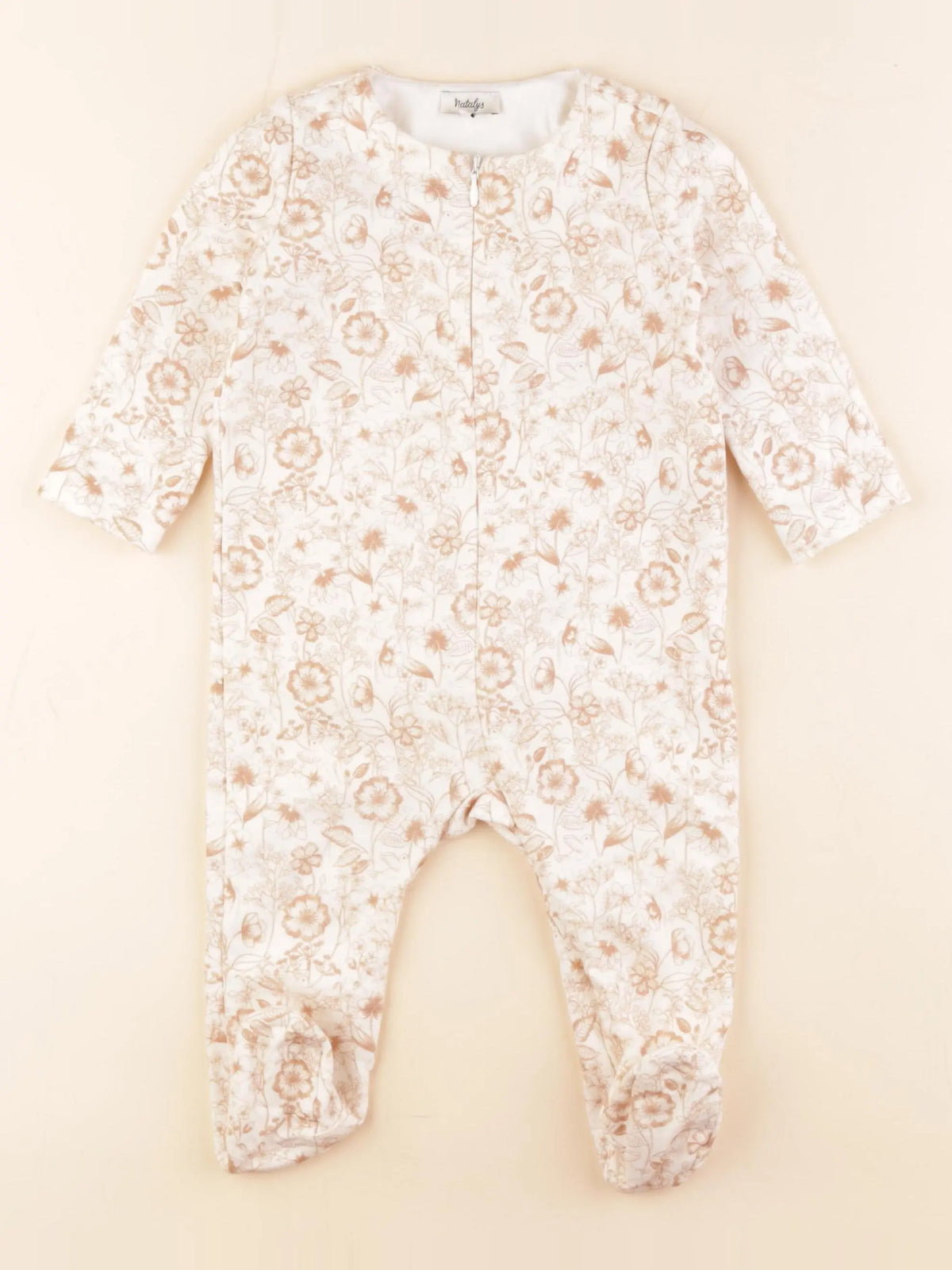 Natalys - pyjama coton jaune - 12 mois
