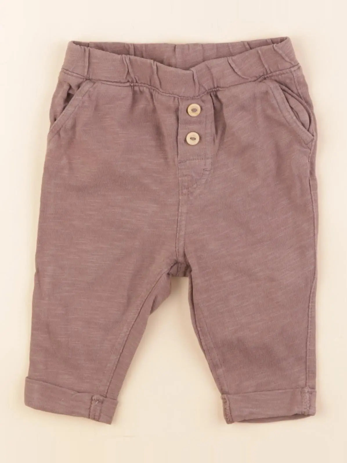 H&M - pantalon marron - 4/6 mois