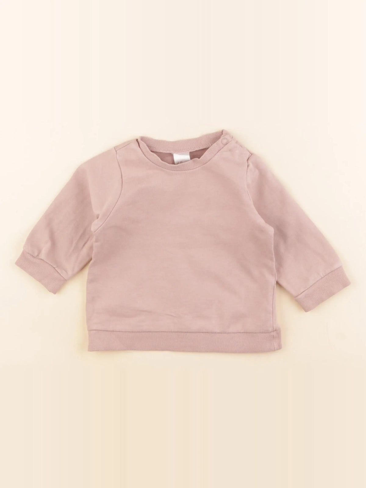 H&M - sweat rose - 4/6 mois