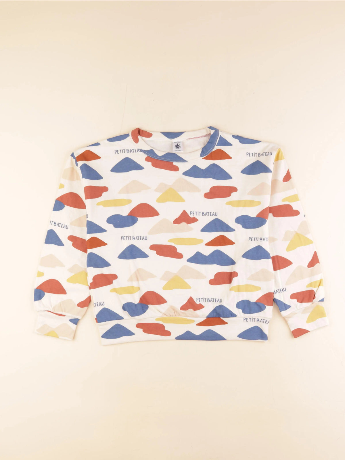 Petit Bateau - sweat multicolore - 10 ans