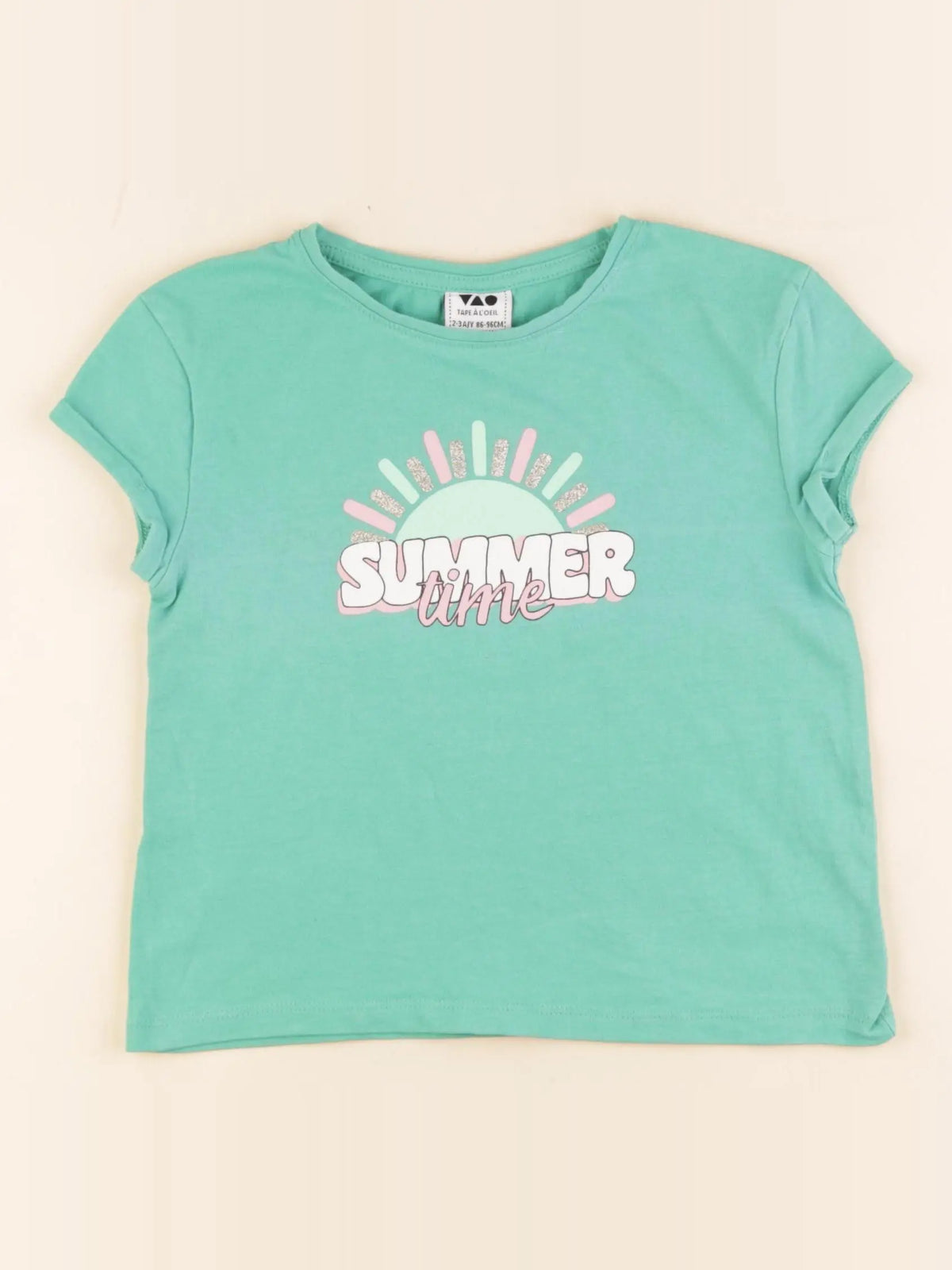 Tape à l'oeil - tee-shirt vert - 2/3 ans