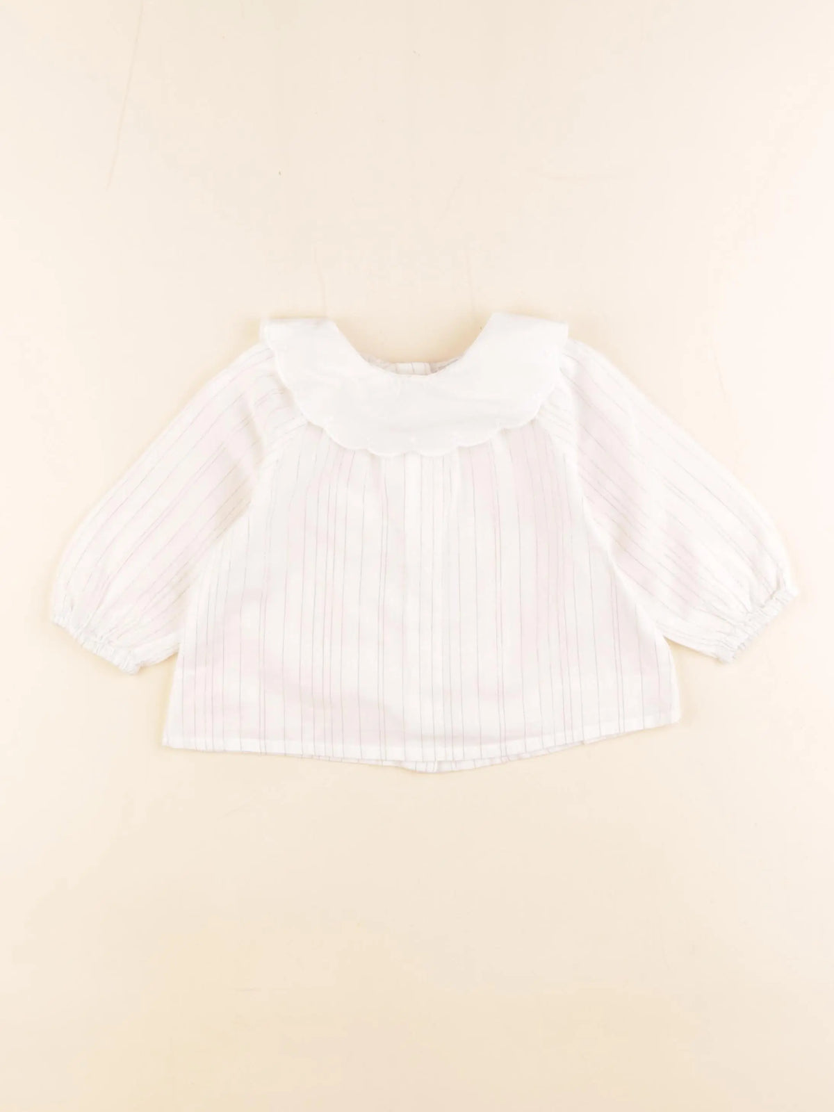 Cyrillus - blouse blanc, or - 12 mois