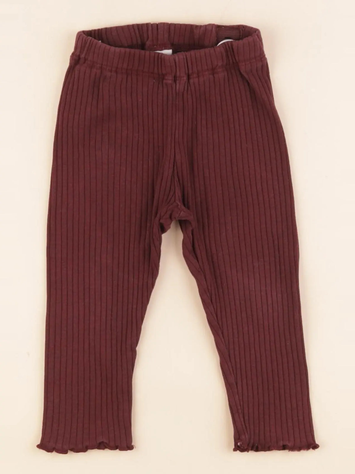 H&M - legging rouge - 9/12 mois