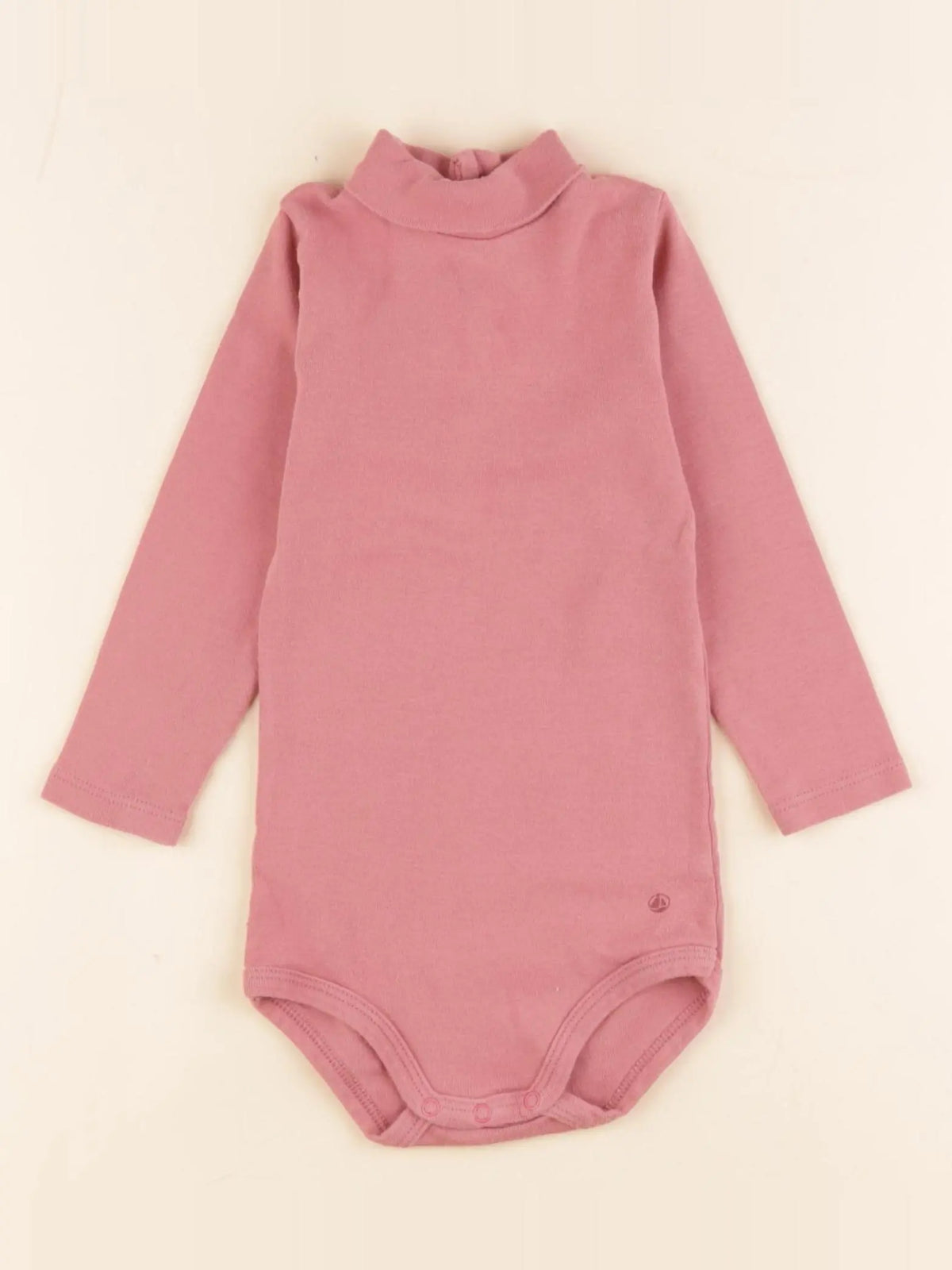 Petit Bateau - body à col rose - 18 mois