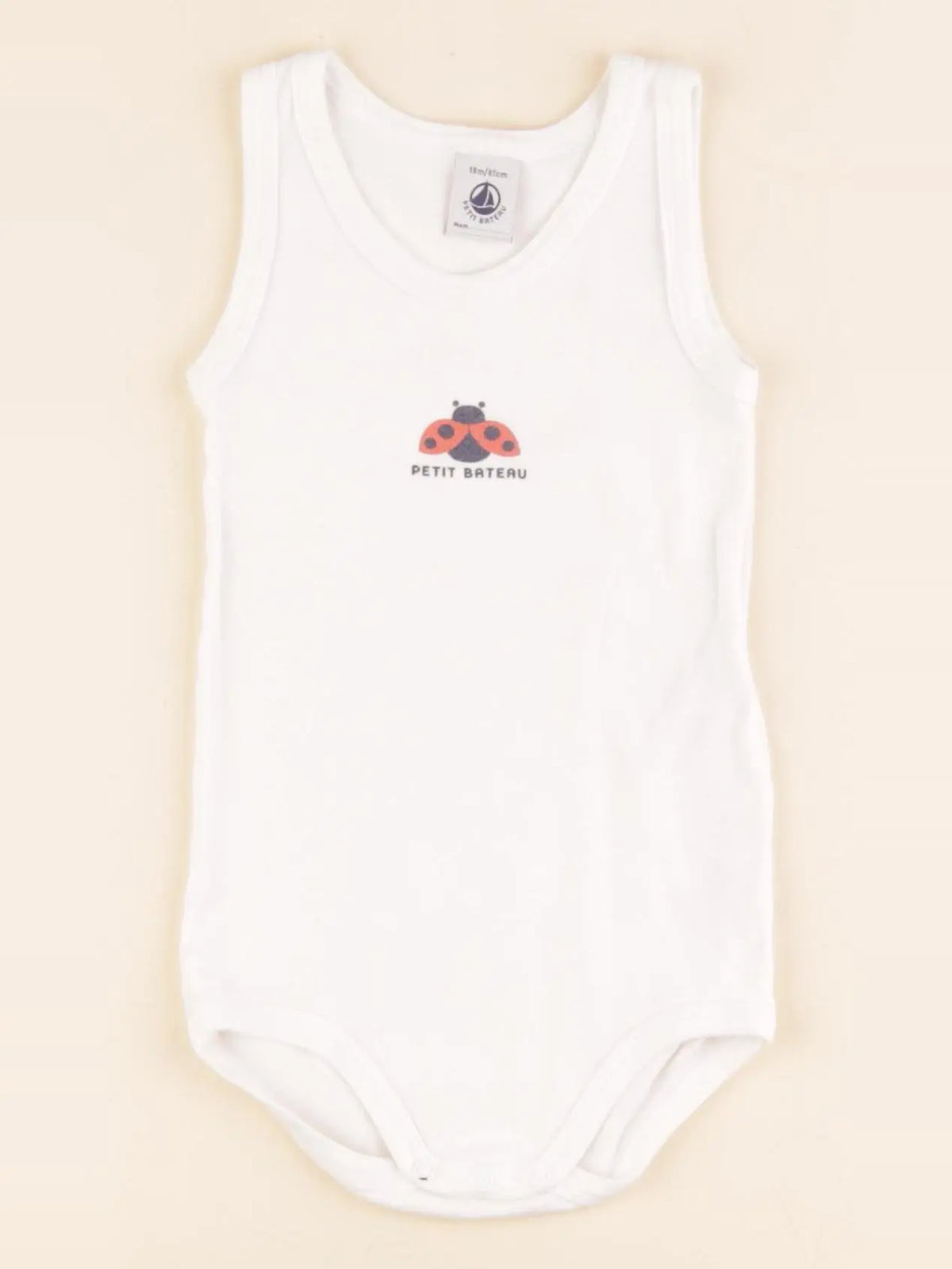 Petit Bateau - body blanc - 18 mois