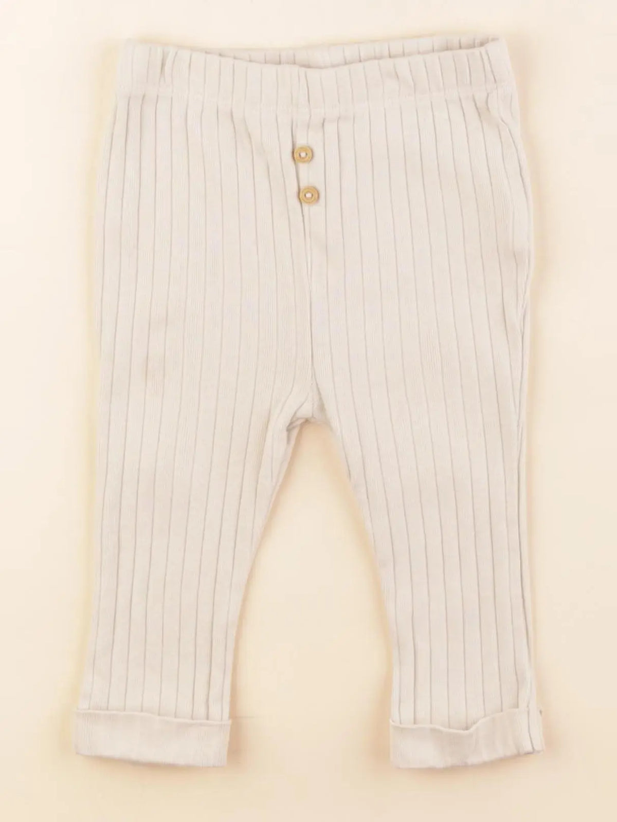 Vertbaudet - legging beige - 18 mois