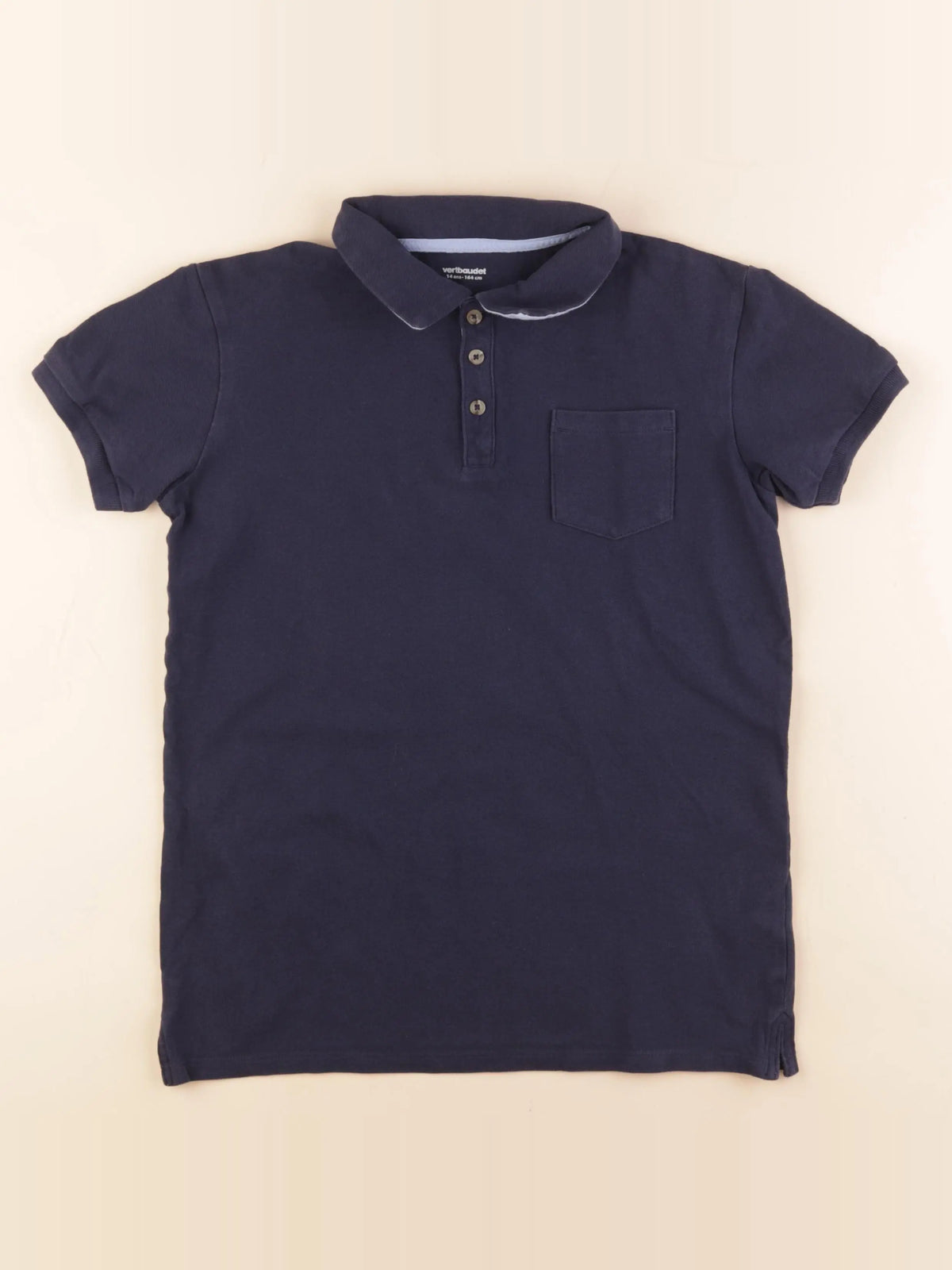 Vertbaudet - polo bleu - 14 ans