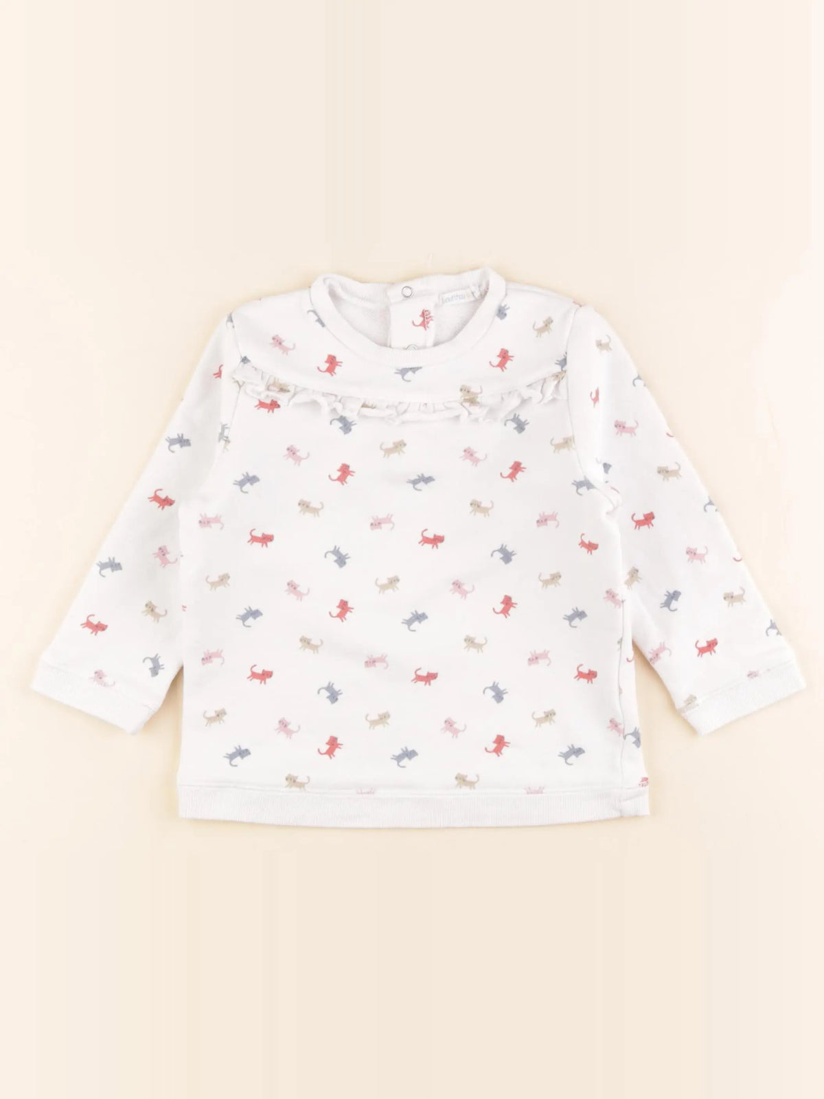 Boutchou - sweat blanc - 36 mois