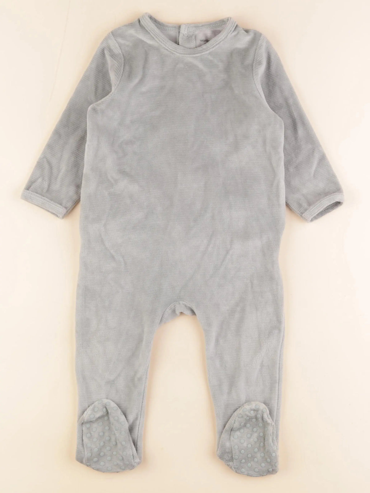 Vertbaudet - pyjama velours vert - 18 mois