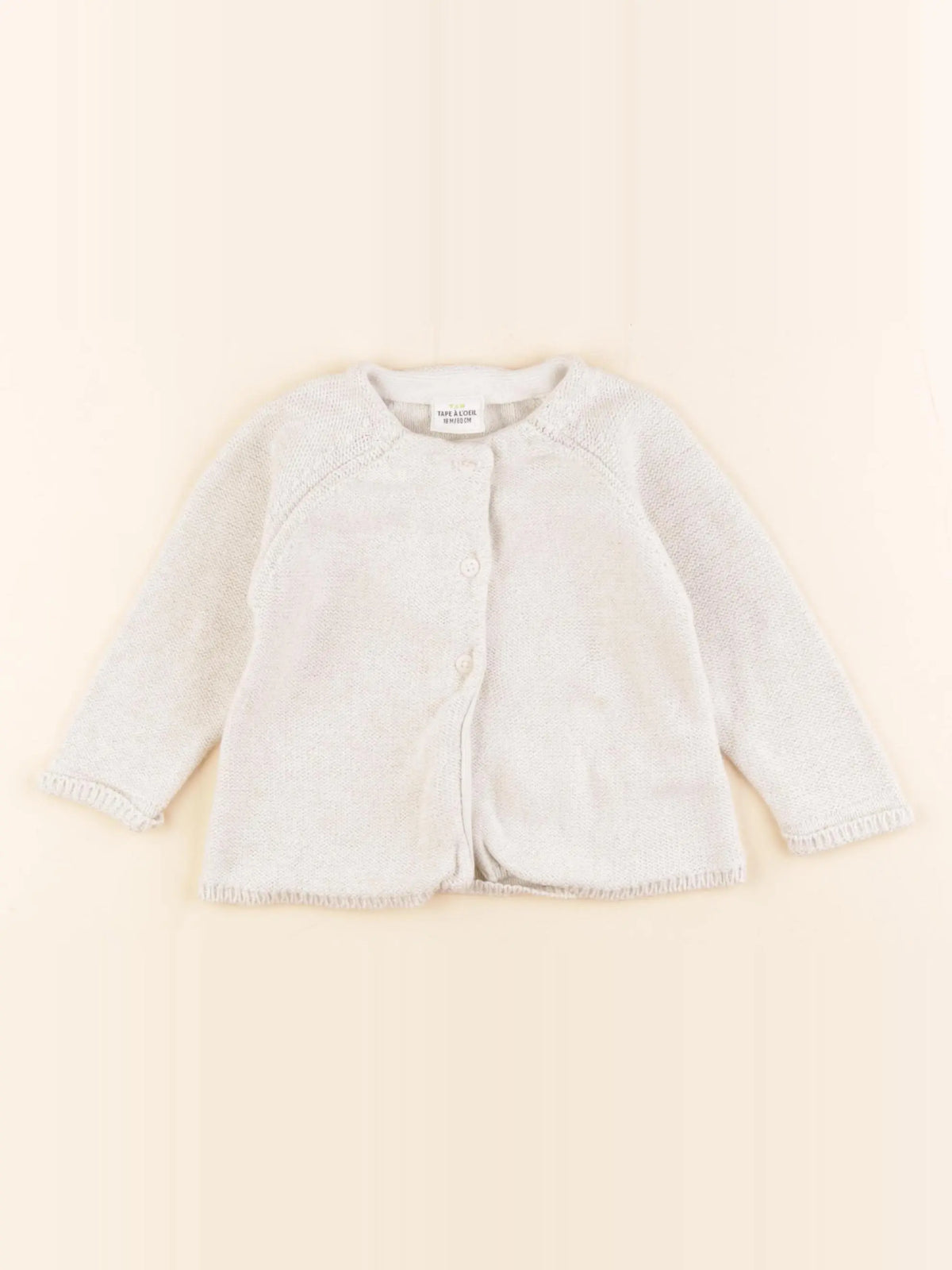 Tape à l'oeil - gilet beige - 18 mois