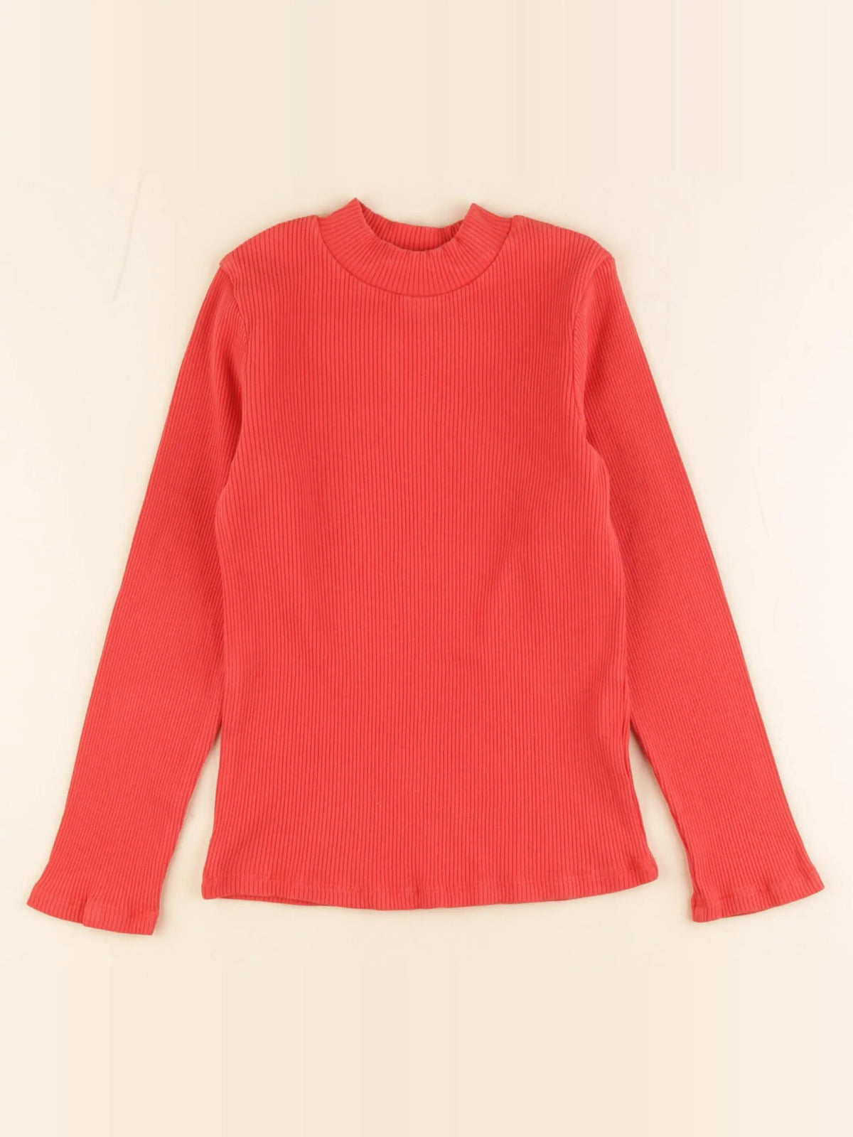 Monoprix - sous-pull rouge - 8 ans