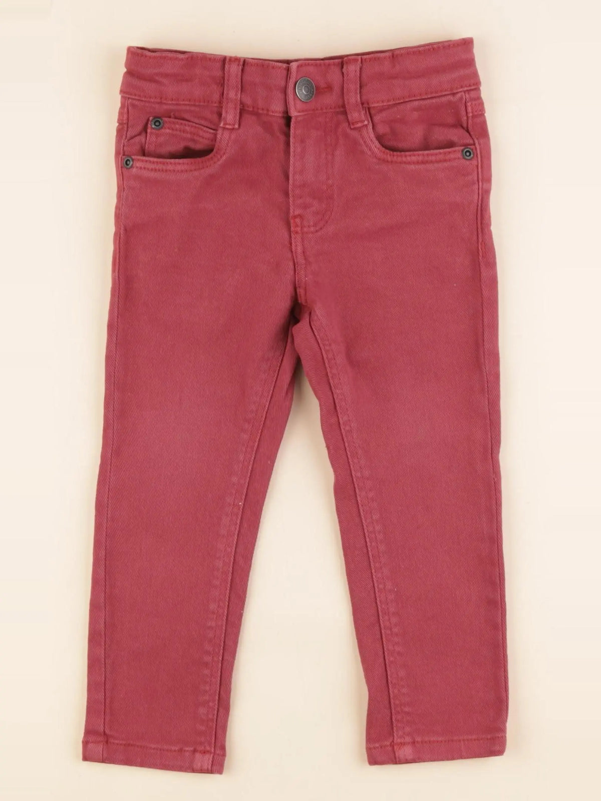 Vertbaudet - jean rouge - 2 ans