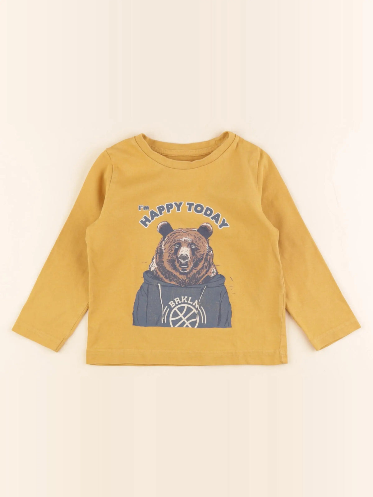 Vertbaudet - tee-shirt jaune - 2 ans