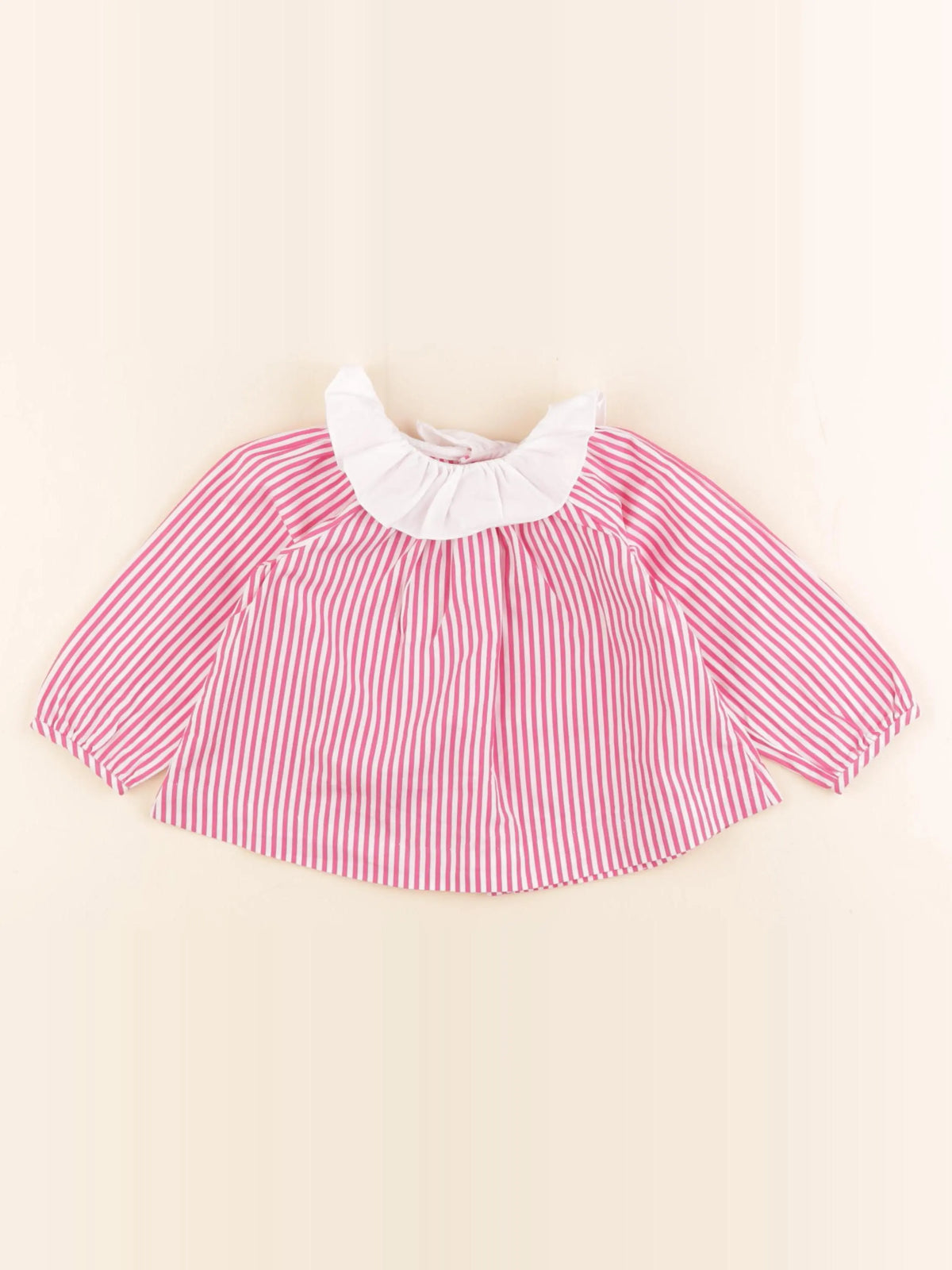 Jacadi - blouse blanc, rose - 12 mois