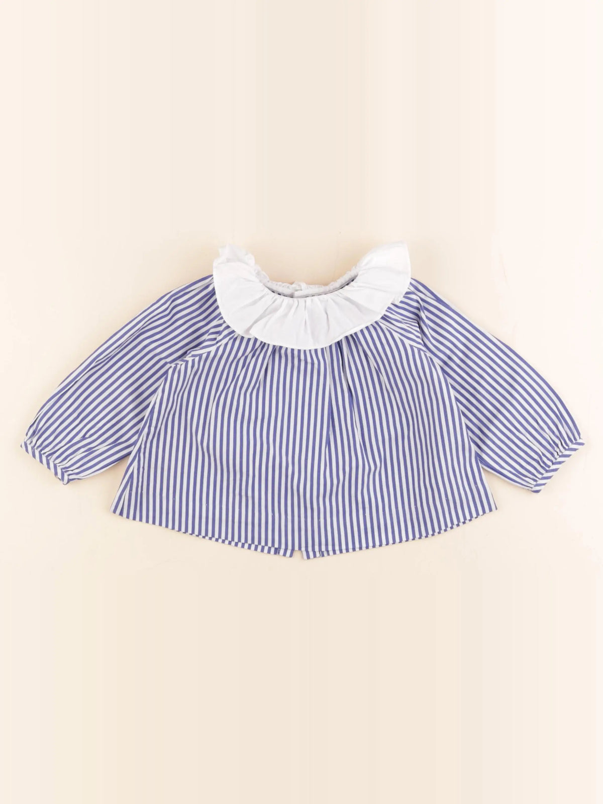 Jacadi - blouse blanc, bleu - 12 mois