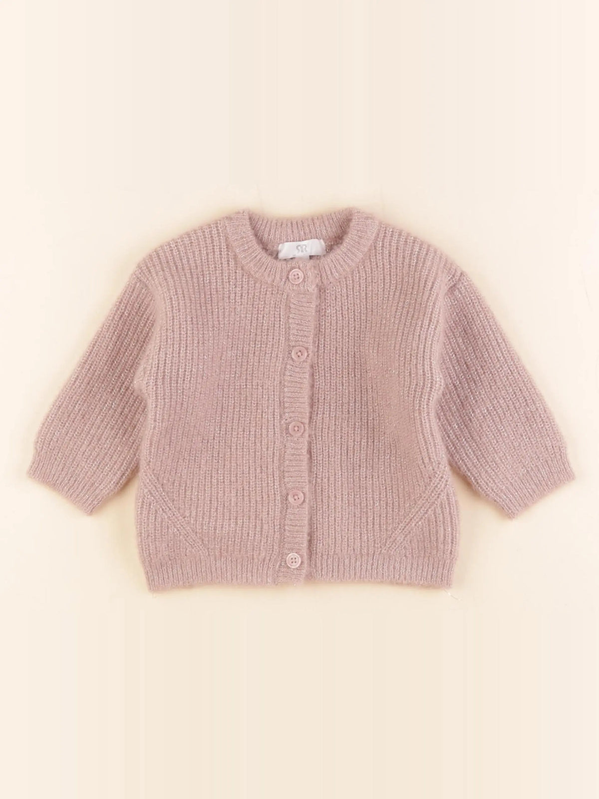 La Redoute - gilet rose, argent - 6 mois