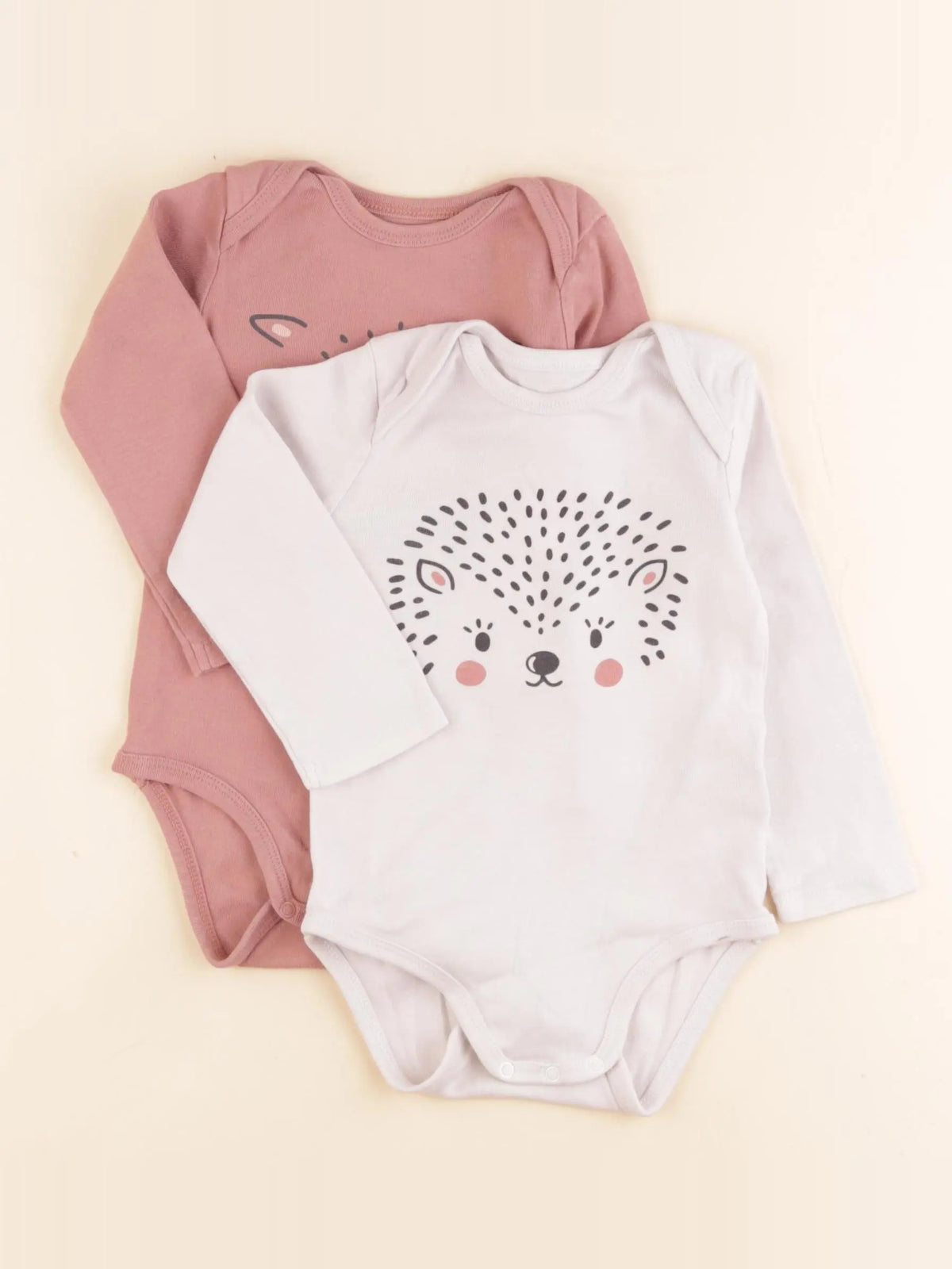 La Redoute - lot de 2 bodies en coton rose - 18 mois