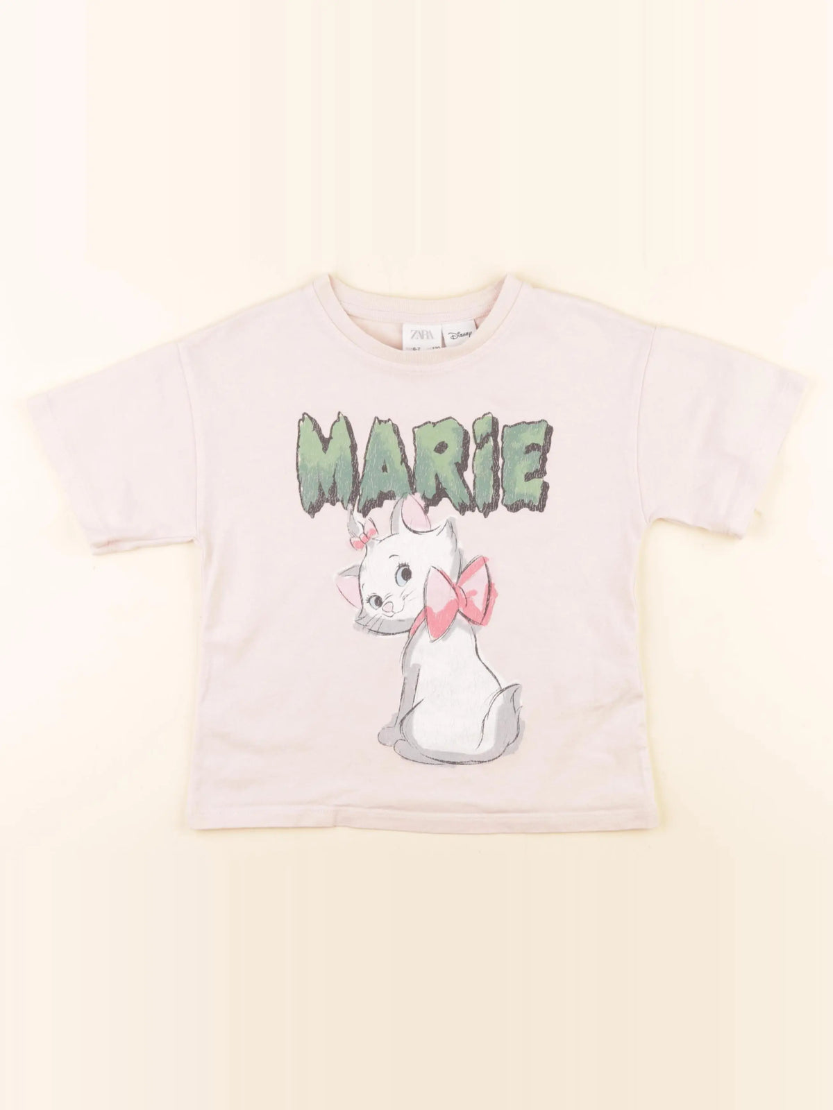 Zara - tee-shirt imprimé au dos rose - 6/7 ans