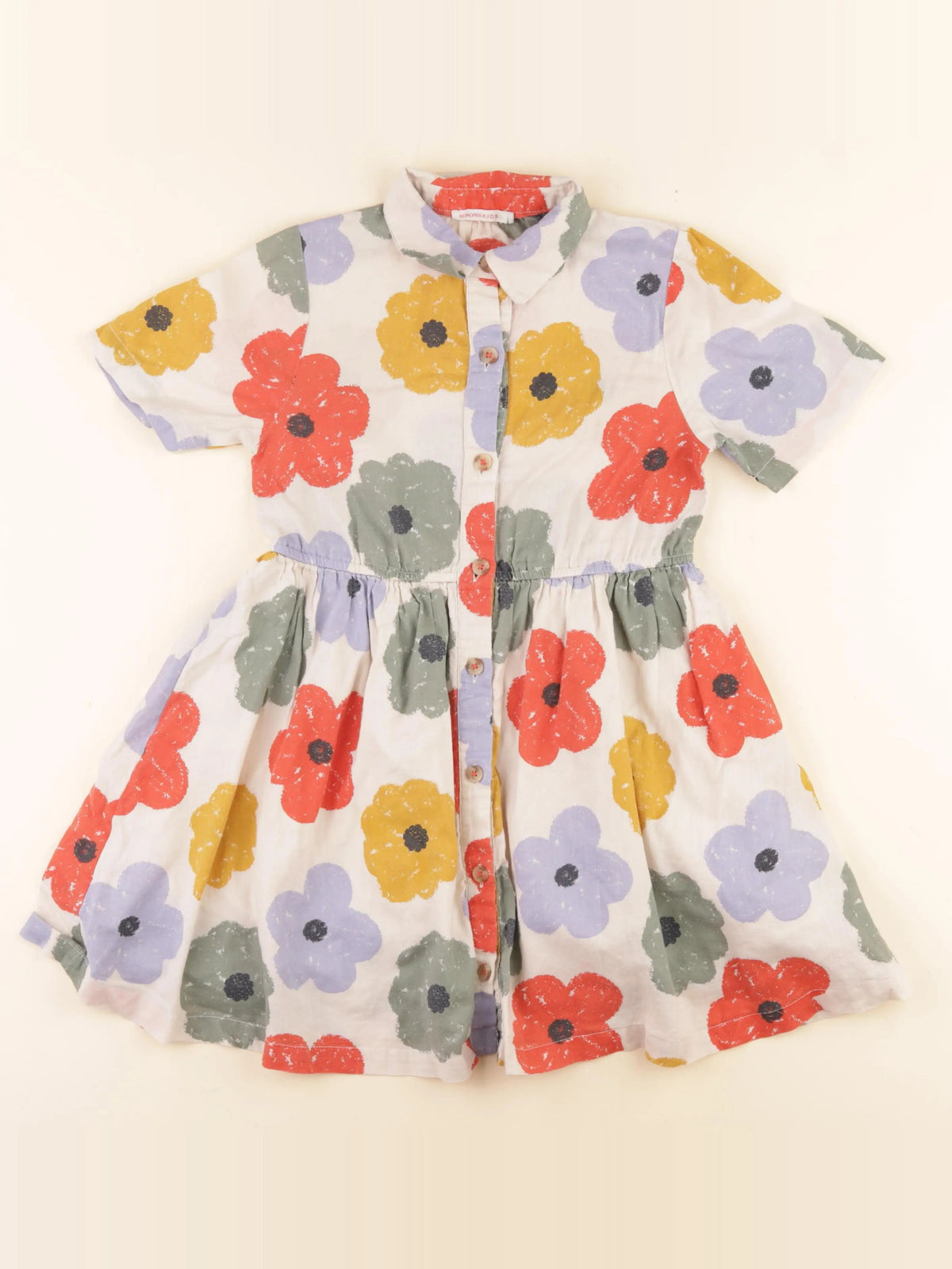 Monoprix - robe multicolore - 8 ans