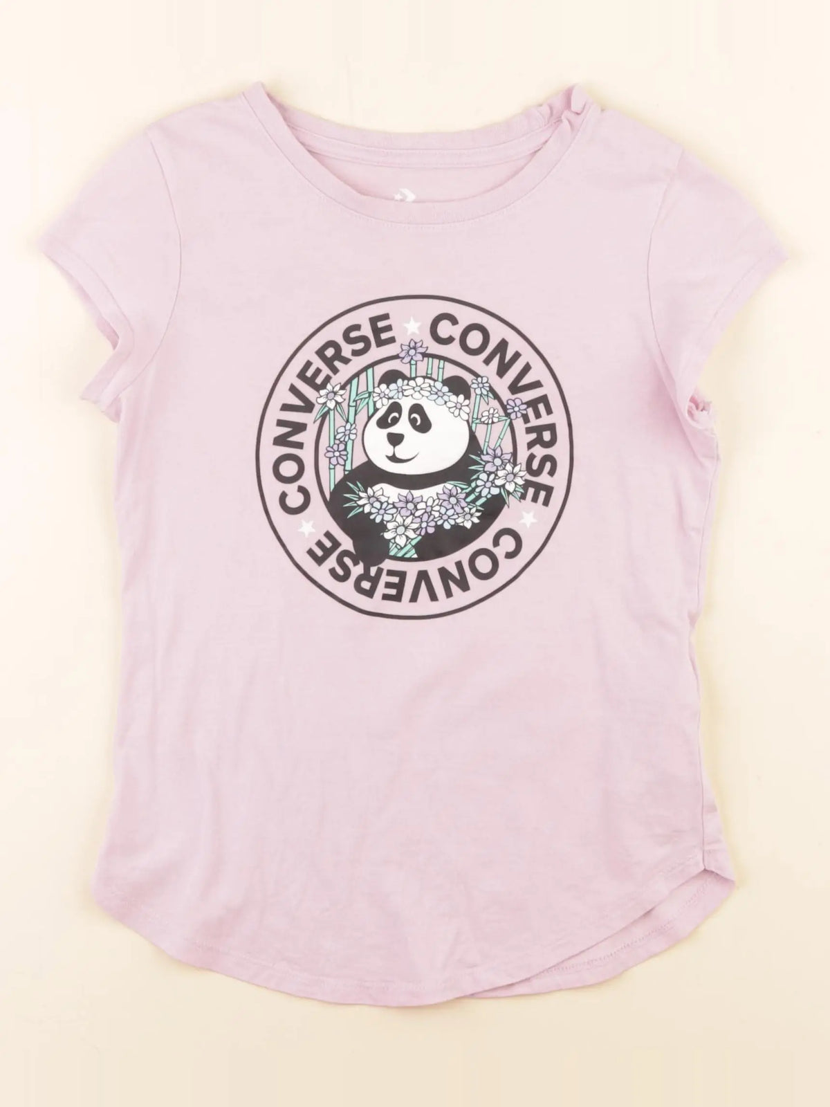 Converse - tee-shirt rose - 6/7 ans