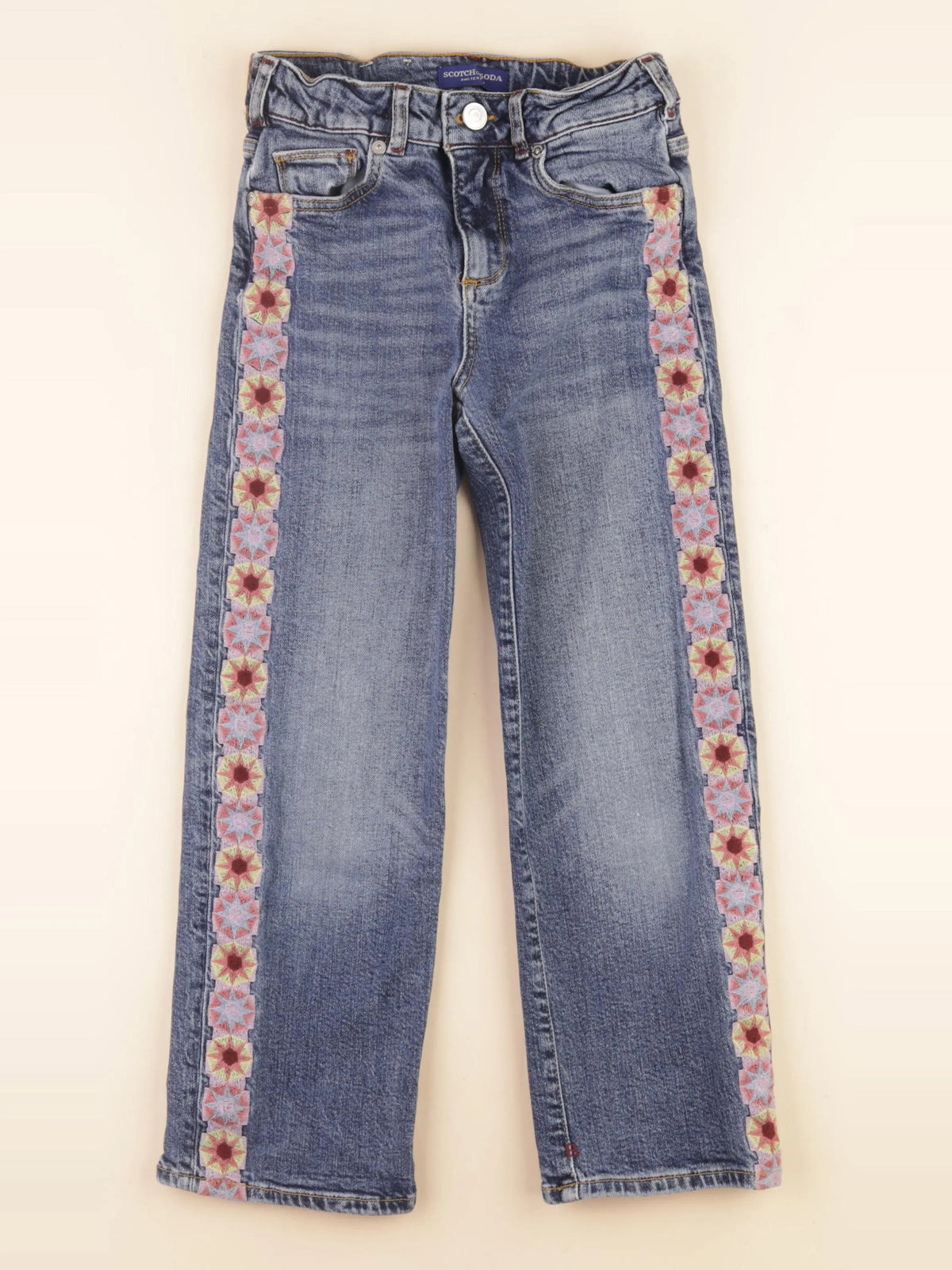 Scotch & Soda - jean bleu, rose - 8 ans
