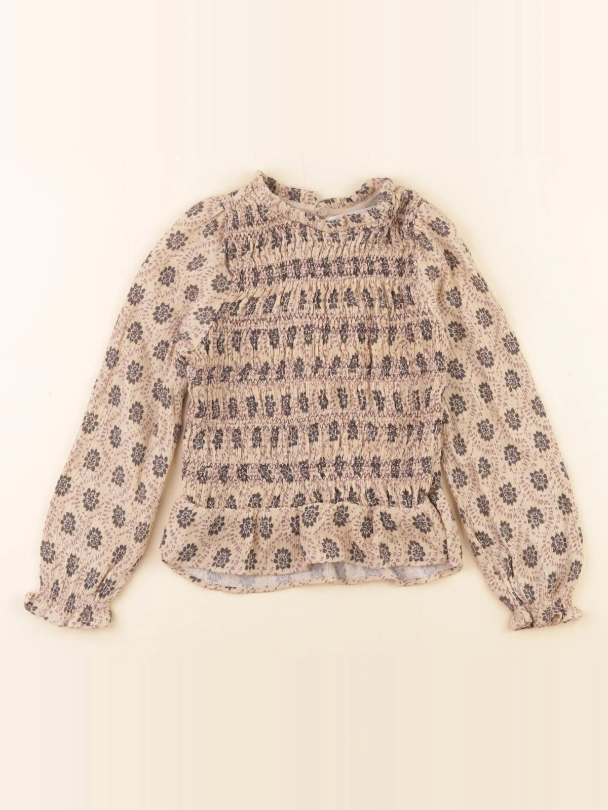 Zara - blouse marron - 6/7 ans