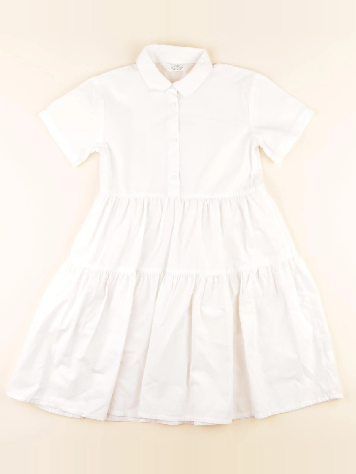 H&M - robe blanc - 6/7 ans