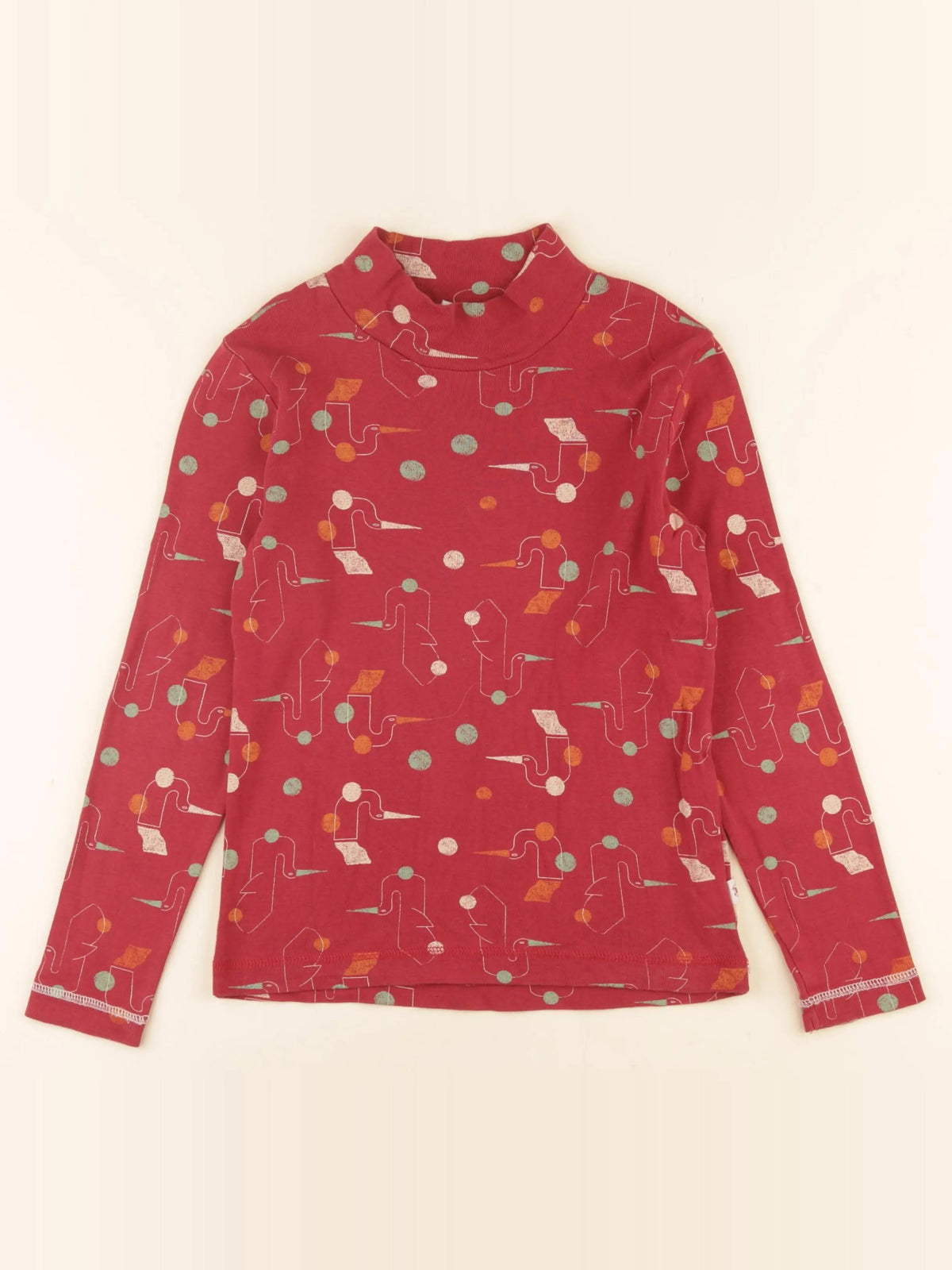 Les Marsiens - sous-pull rouge - 8 ans
