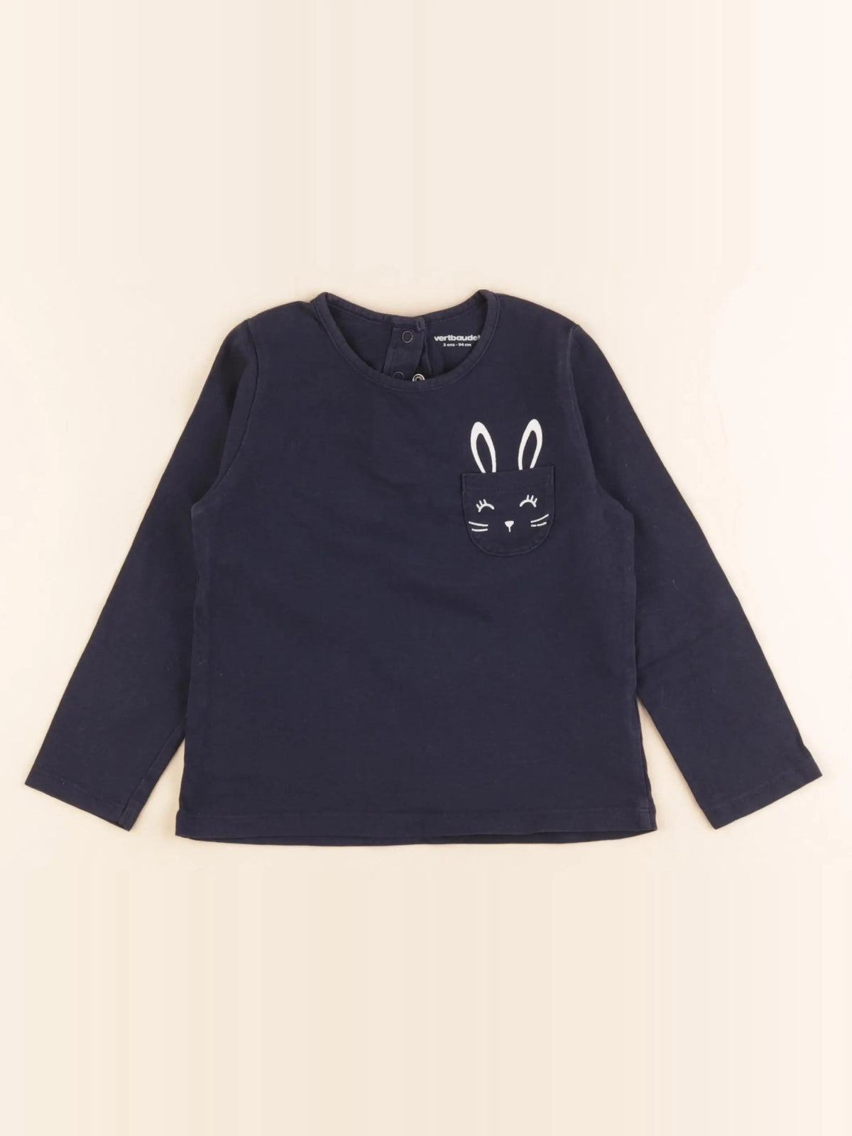 Vertbaudet - tee-shirt bleu - 3 ans
