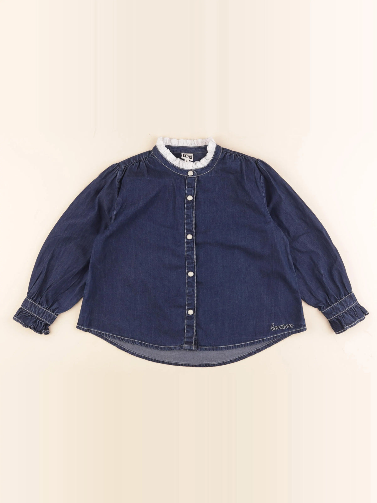 Bonton - blouse bleu - 6 ans